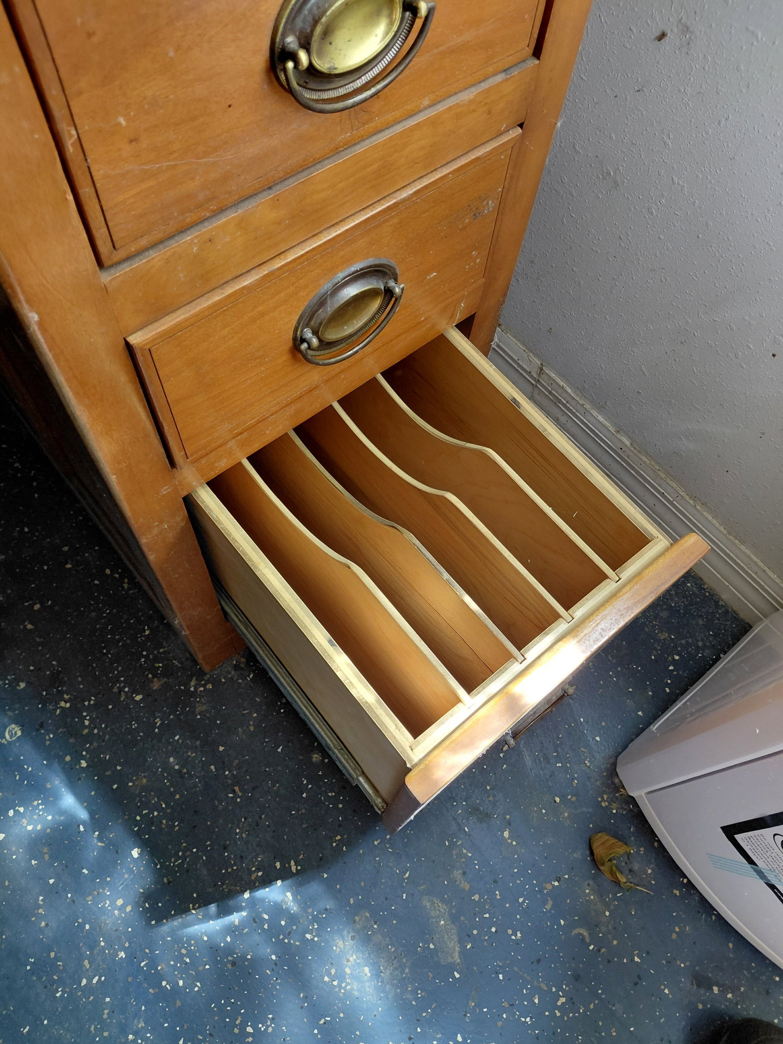 Wood Corner Desk / As seen/ items on shelves not included - 7