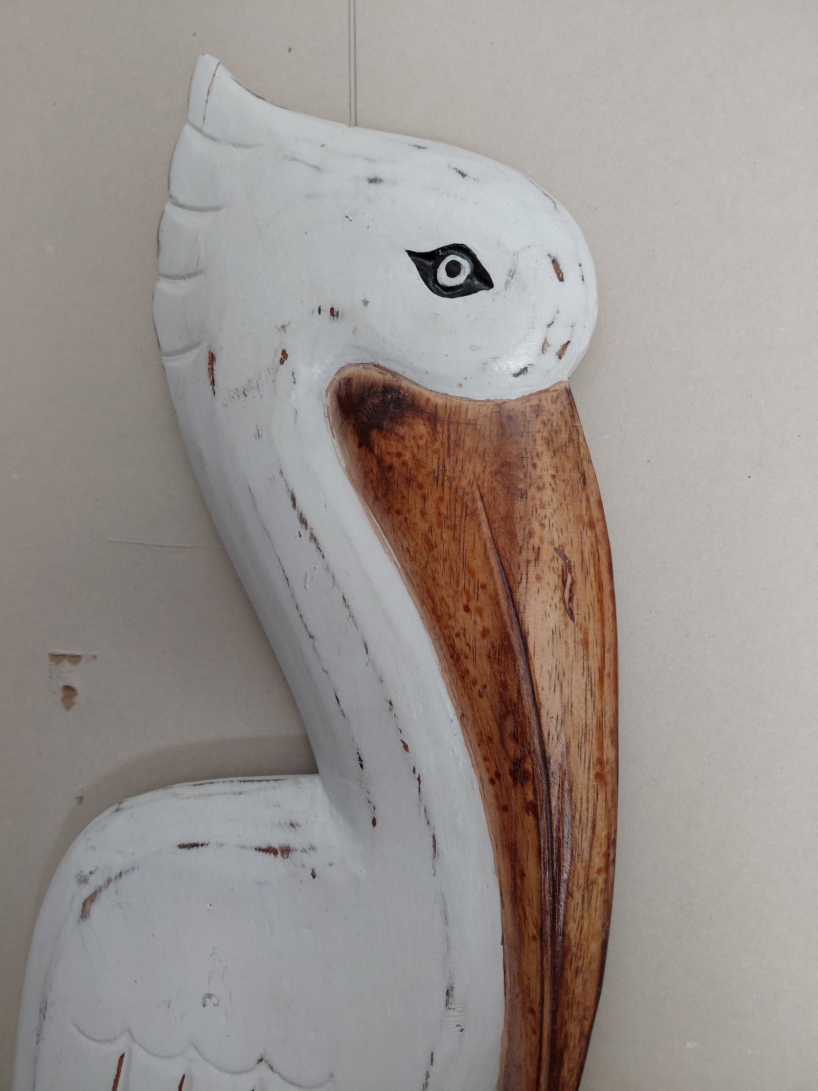 Pelican Carved Wood Wall Art - 4