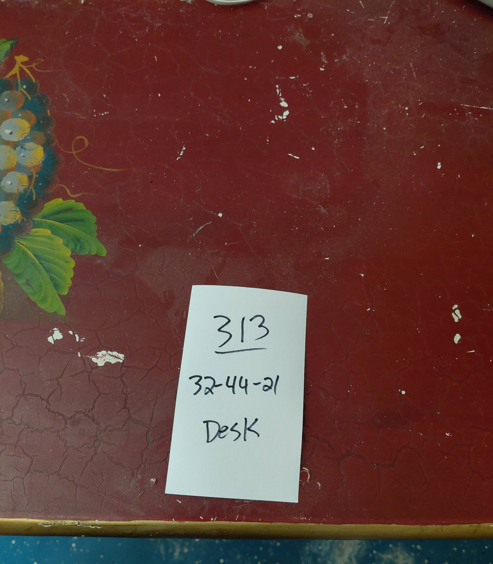 Contemporary Painted Desk / wear as seen - 2