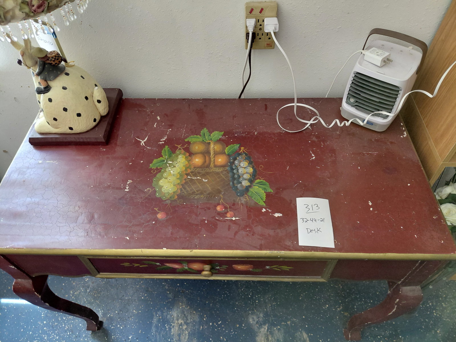 Contemporary Painted Desk / wear as seen - 3