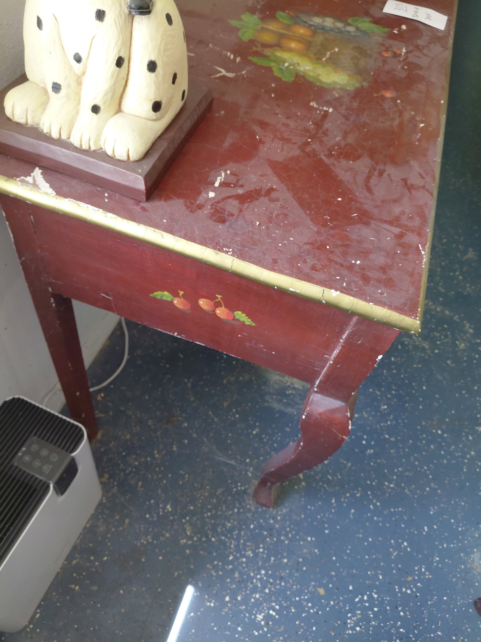 Contemporary Painted Desk / wear as seen - 5