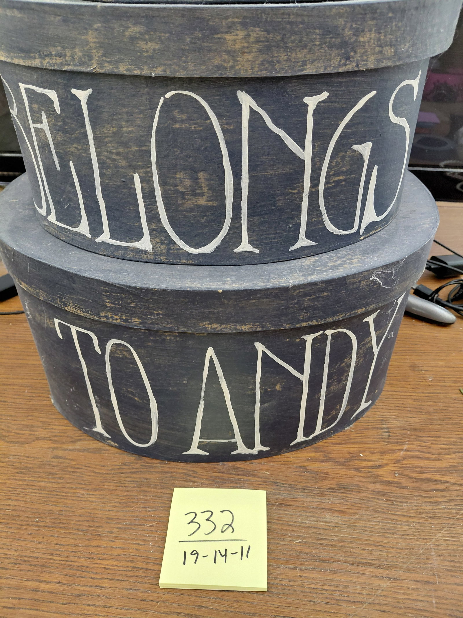 Set of 3 Hat Boxes / as seen - 2