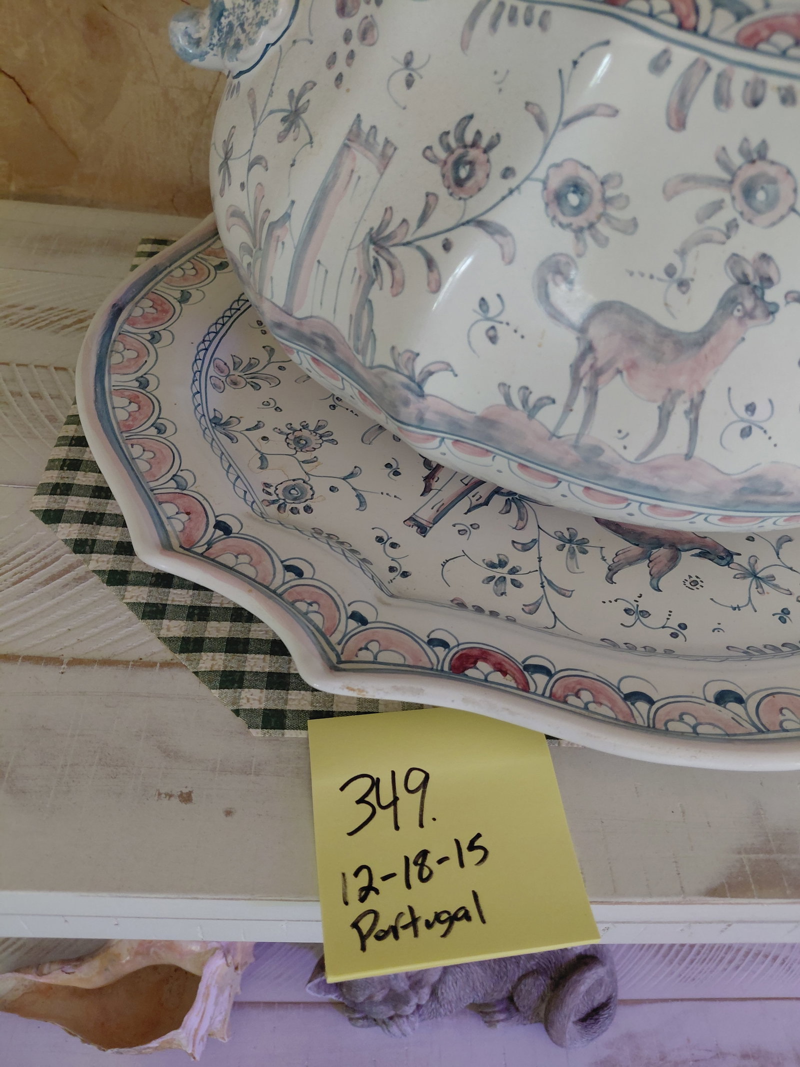 Vintage Portugese Soup Turene and Platter - 2