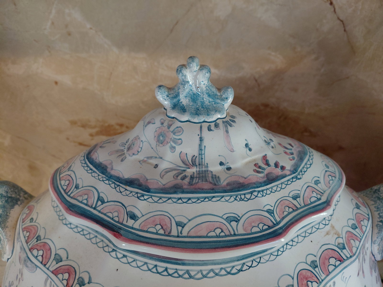 Vintage Portugese Soup Turene and Platter - 3