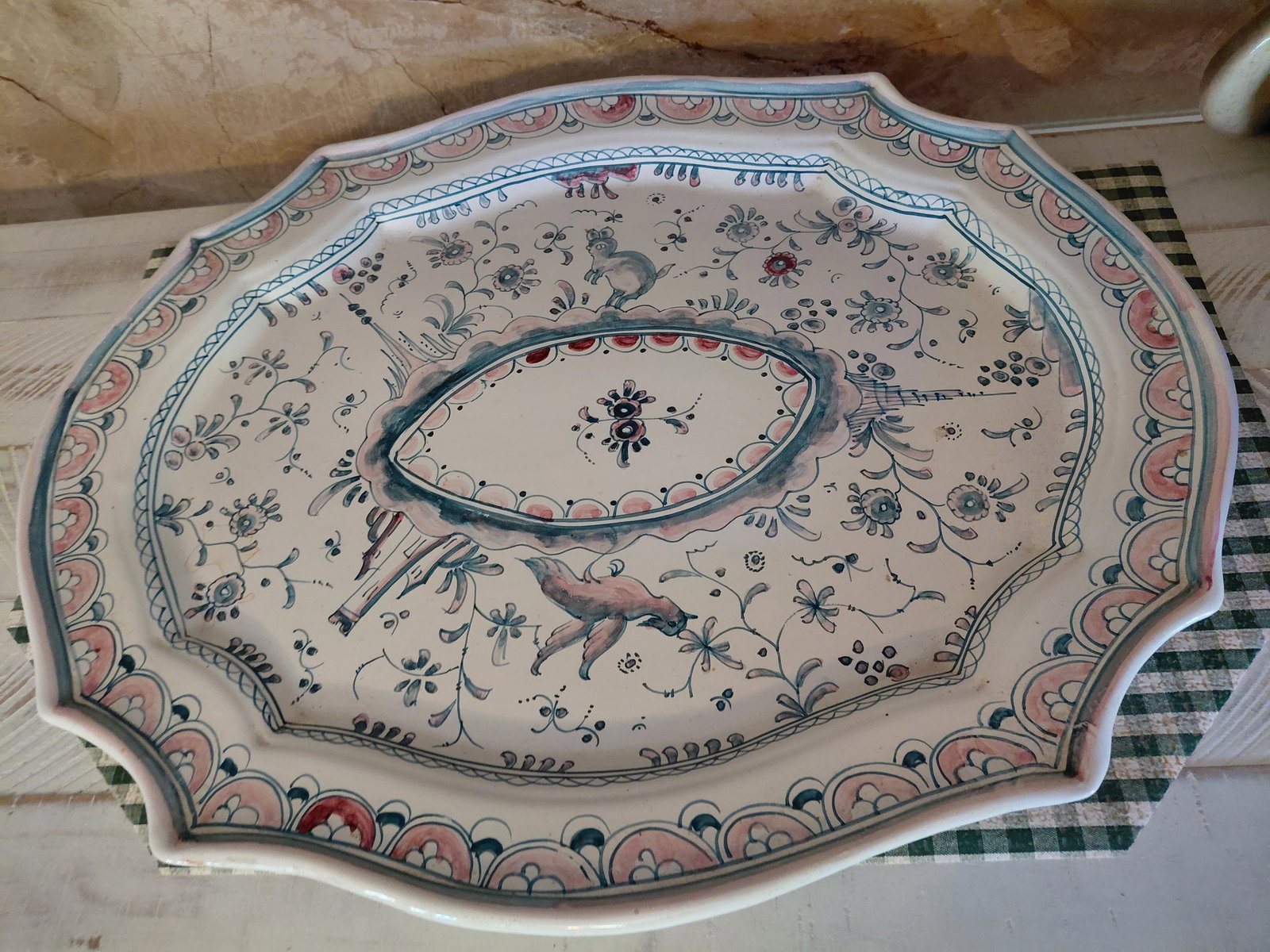 Vintage Portugese Soup Turene and Platter - 7