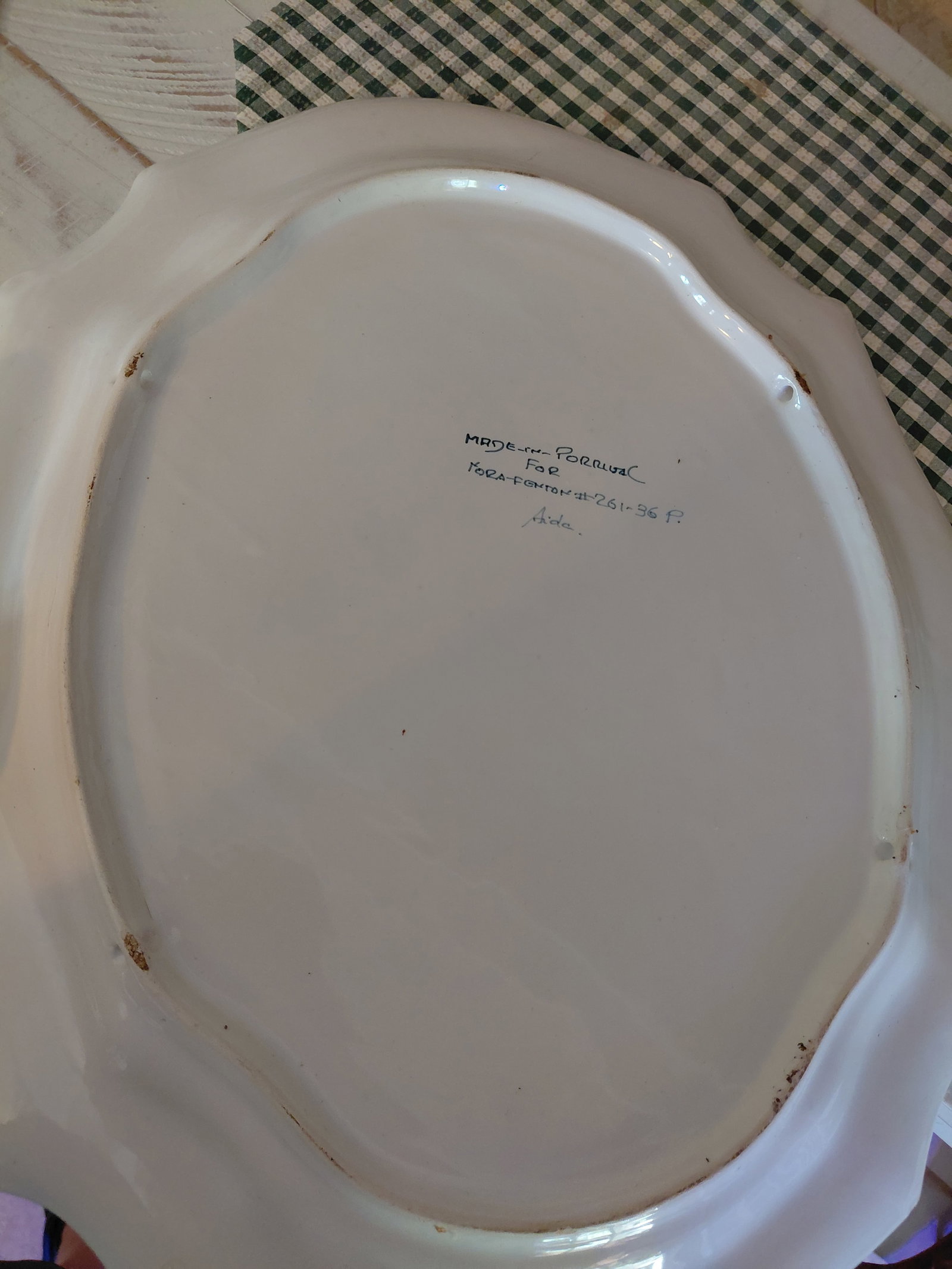 Vintage Portugese Soup Turene and Platter - 8