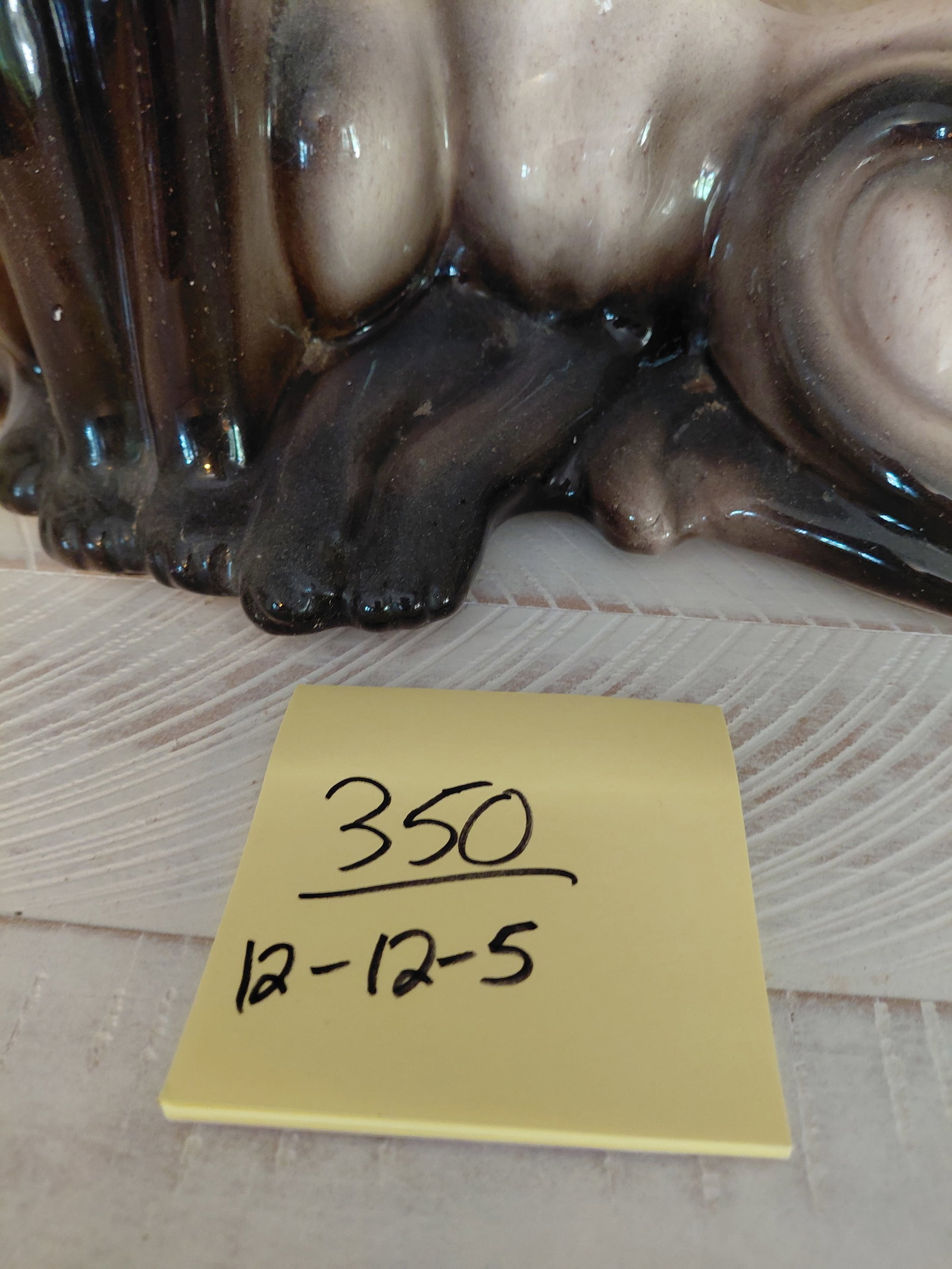 Rare Mid Century Siamese Cats TV Lamp / 1 has missing eye small chips on ears as seen - 2