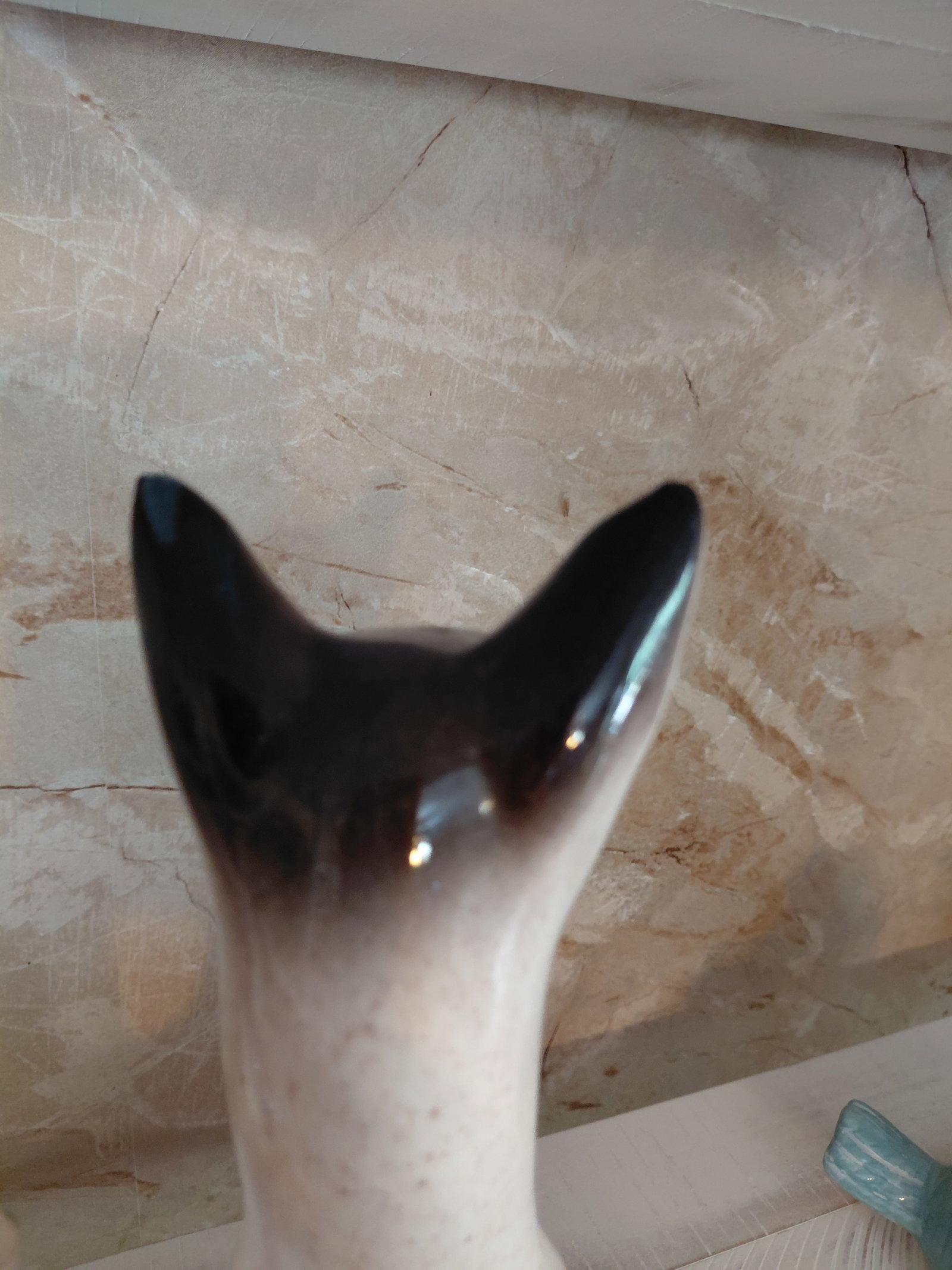 Rare Mid Century Siamese Cats TV Lamp / 1 has missing eye small chips on ears as seen - 7