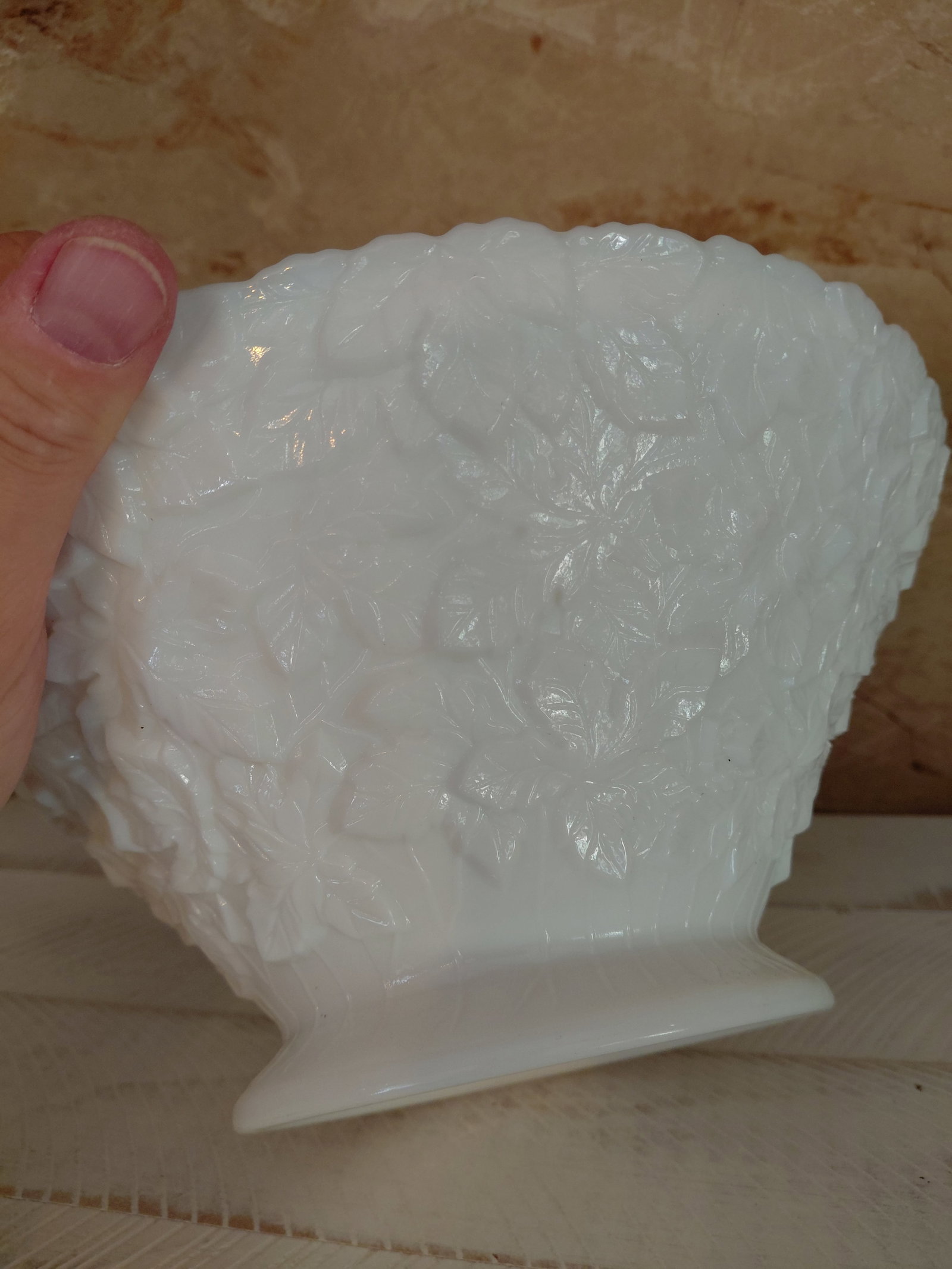 Vintage Westmoreland Milkglass Fruit Bowl - 4
