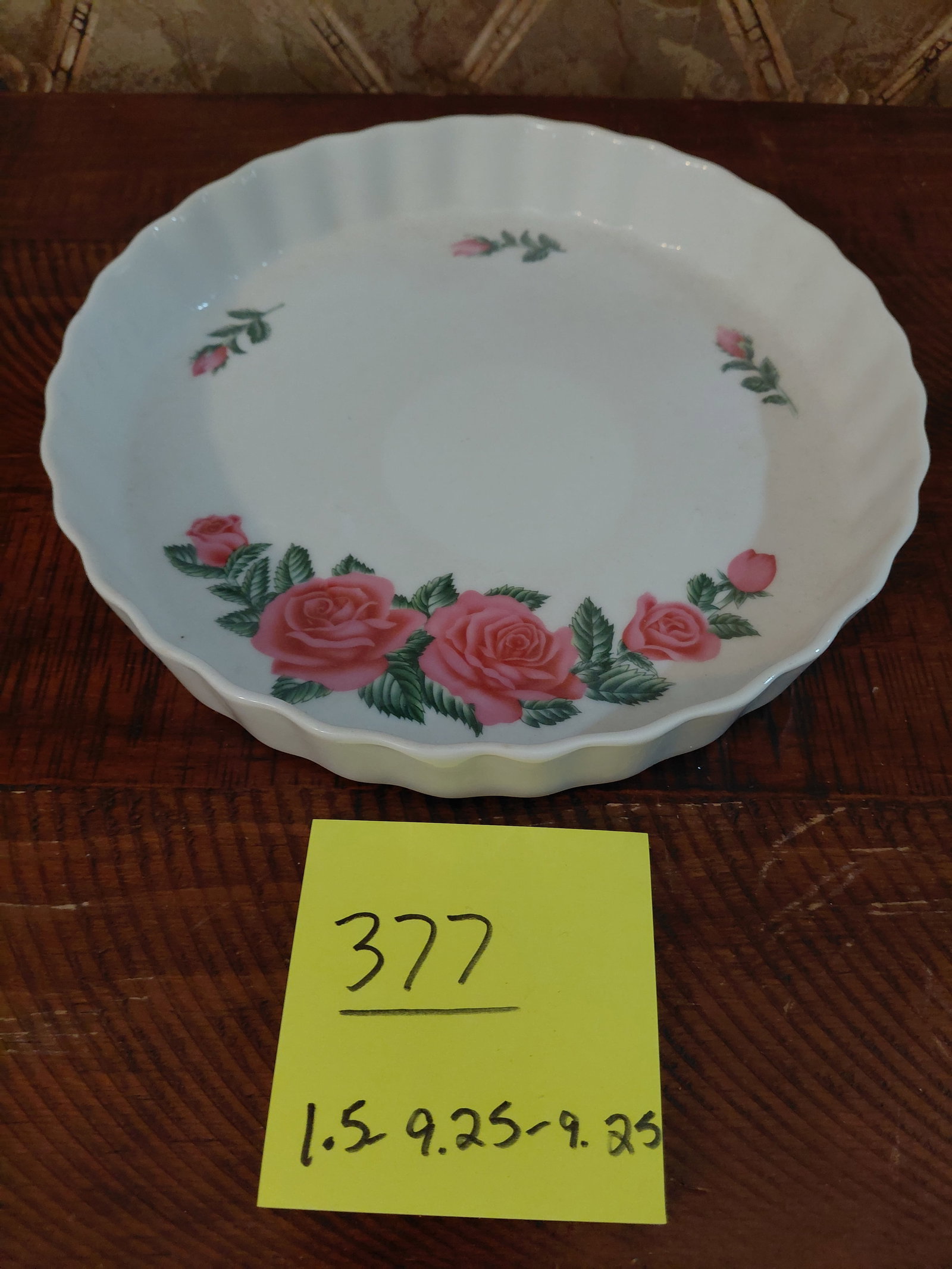Decorative Porcelain Backing Dish - 2