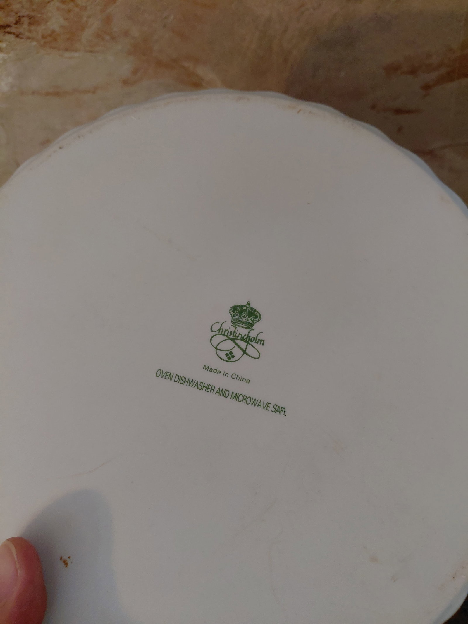 Decorative Porcelain Backing Dish - 3