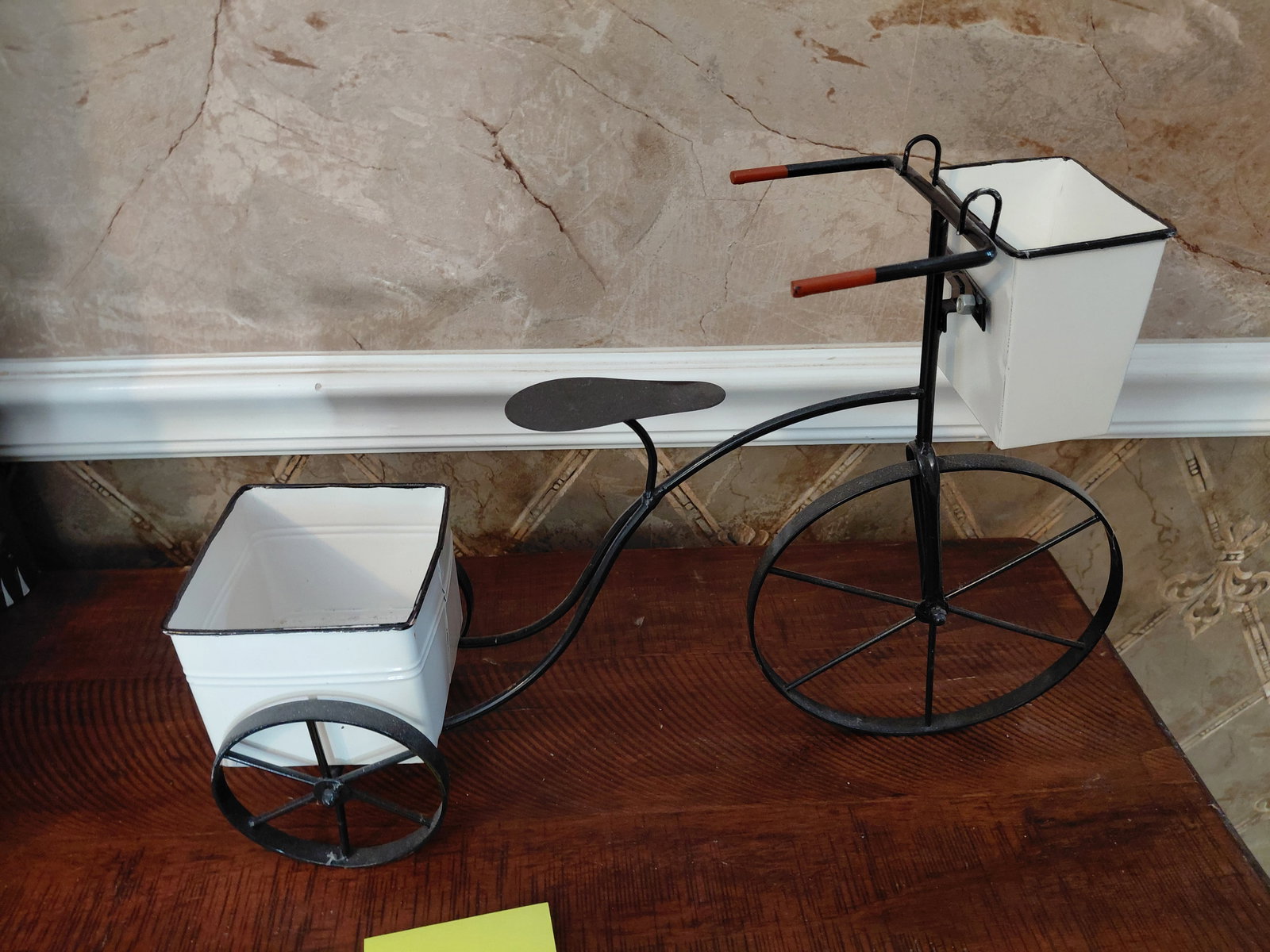Decorative Metal Tri-Cycle Planter - 5