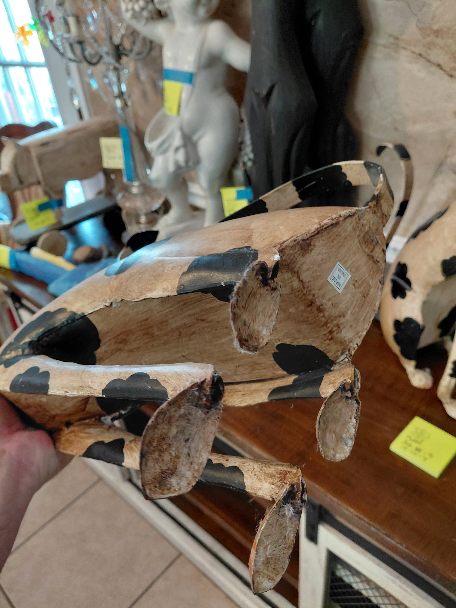Pair of Large Metal Cat Statues - 5