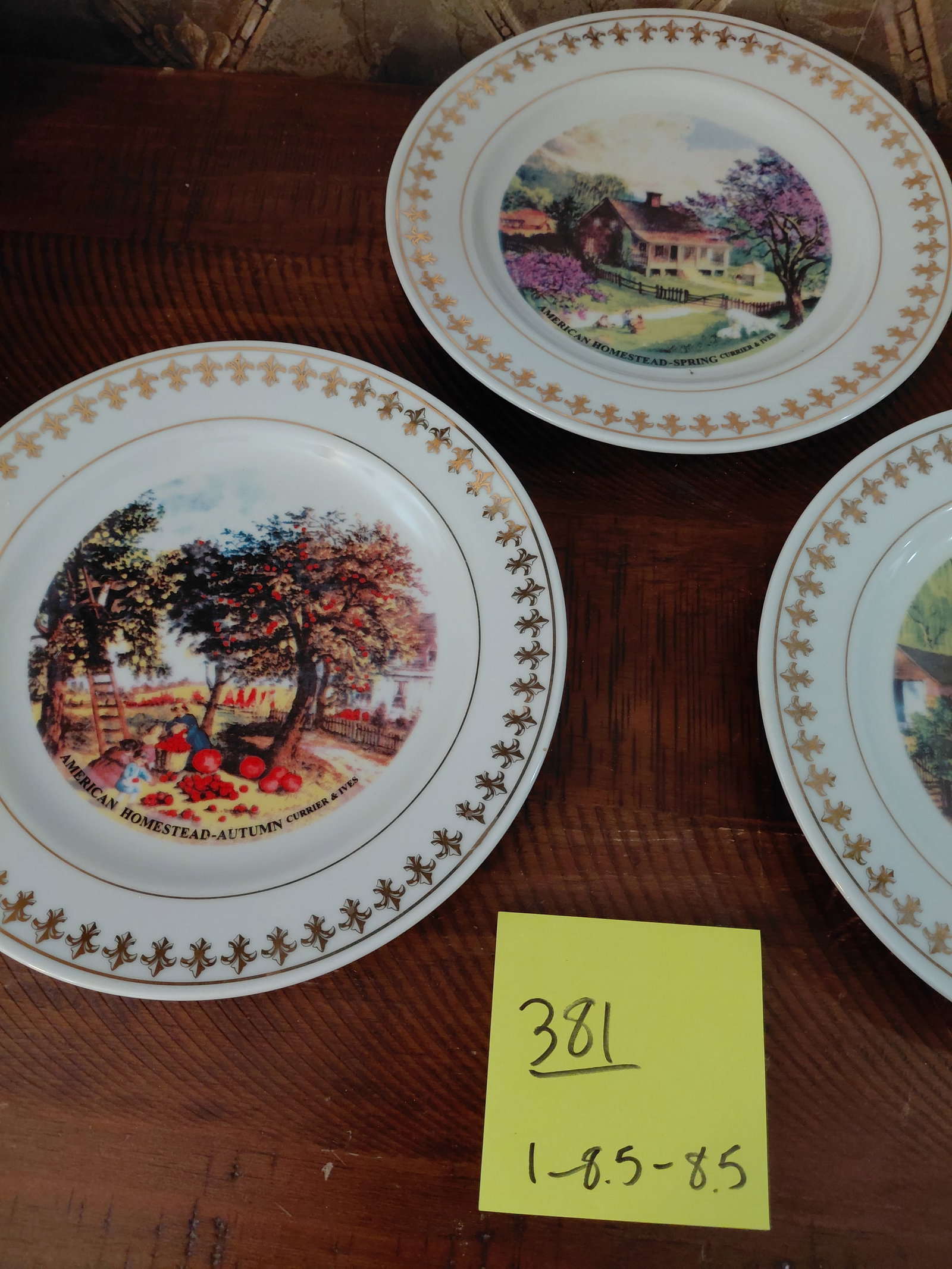Currier & Ives Season Plates - 2