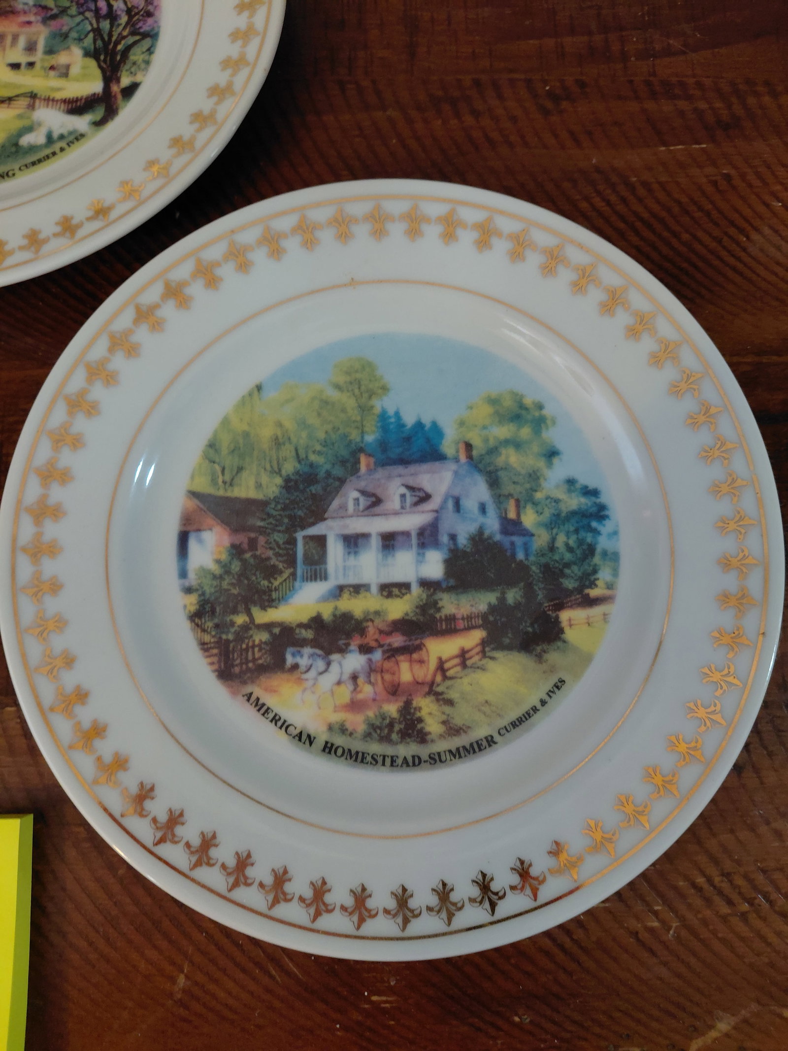 Currier & Ives Season Plates - 5