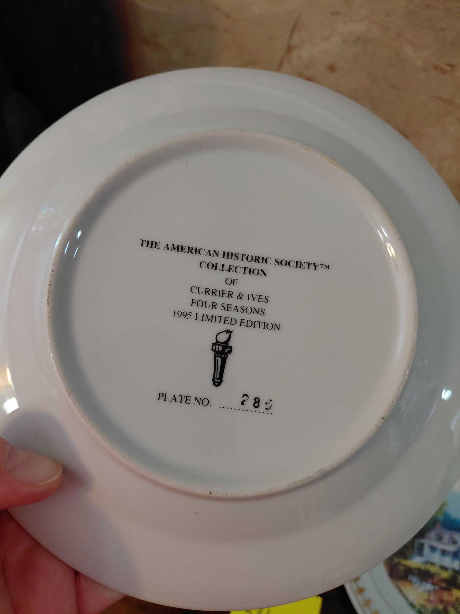 Currier & Ives Season Plates - 6