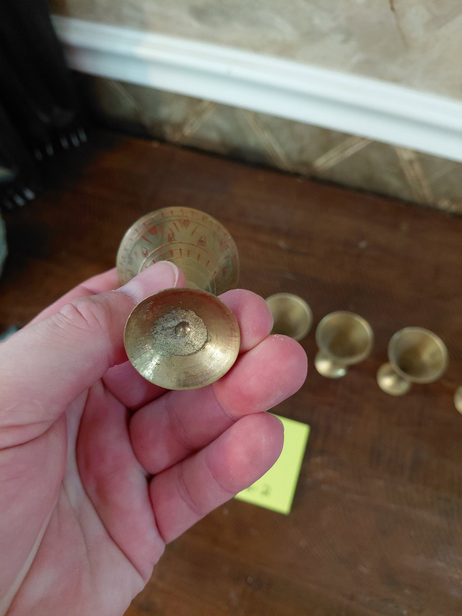 Set of Brass Small Goblets - 4