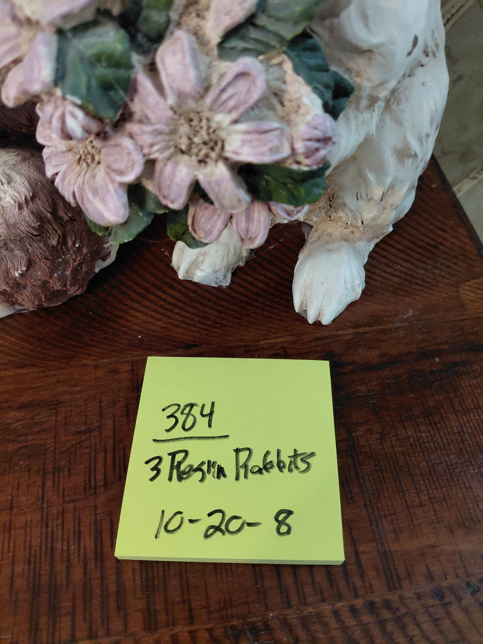 Lot of 3 Resin Bunnys - 2