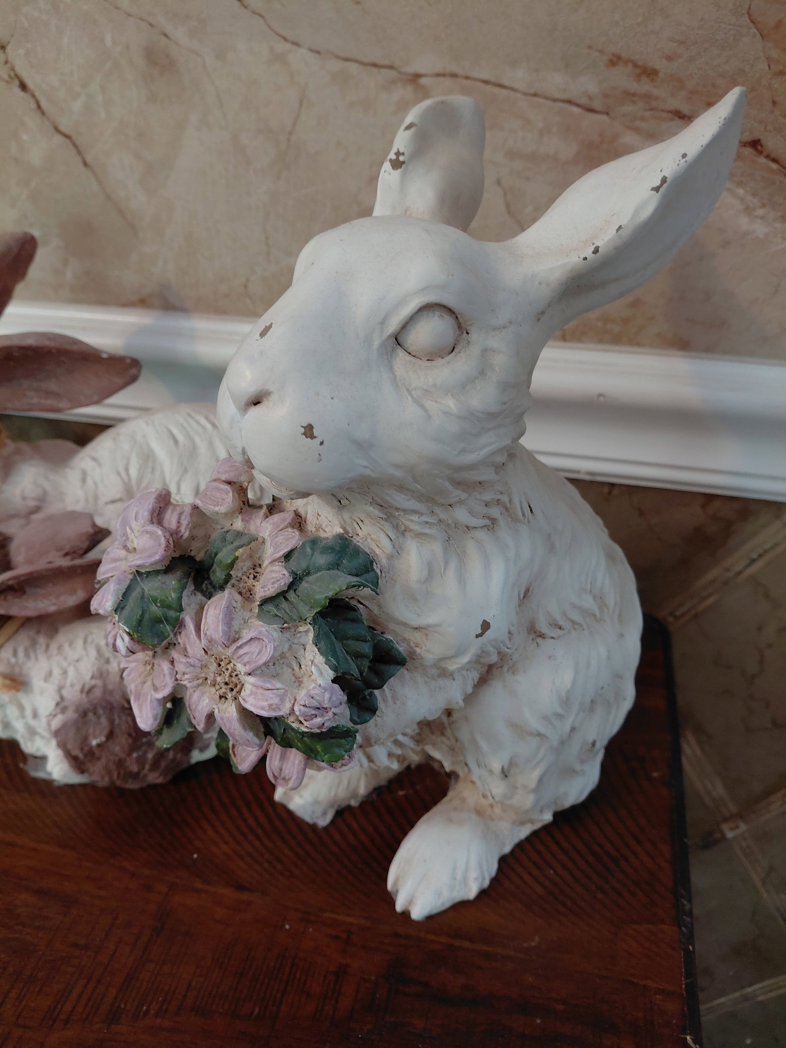 Lot of 3 Resin Bunnys - 3