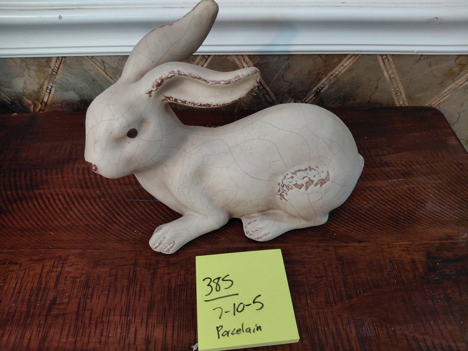 Porcelain Rabbit Statue - 2