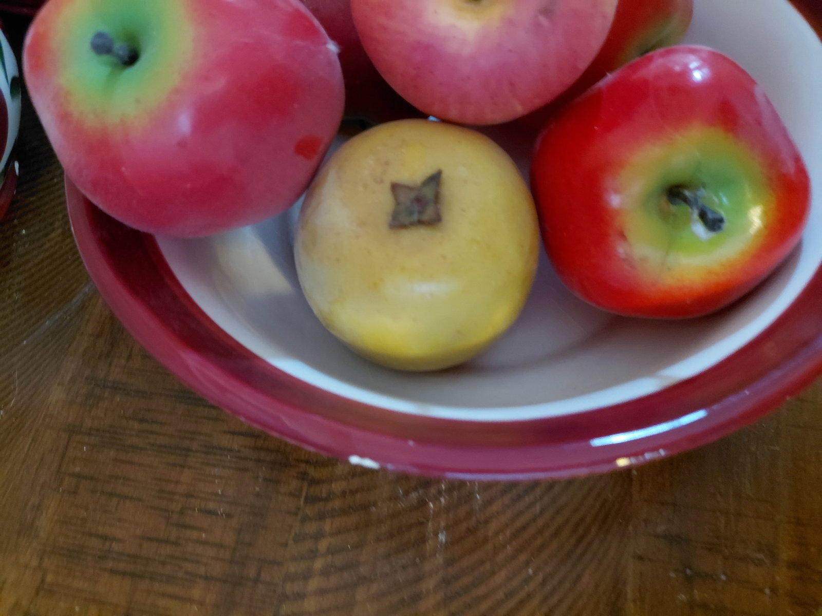 Lot of Decorative Apple Canisters and Bowl of Fruit / some chips as seen - 5