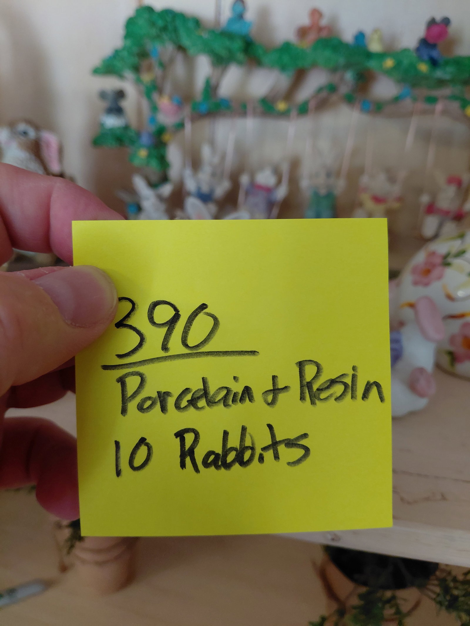 Lot of 10 Porcelain and Resin Rabbits - 2