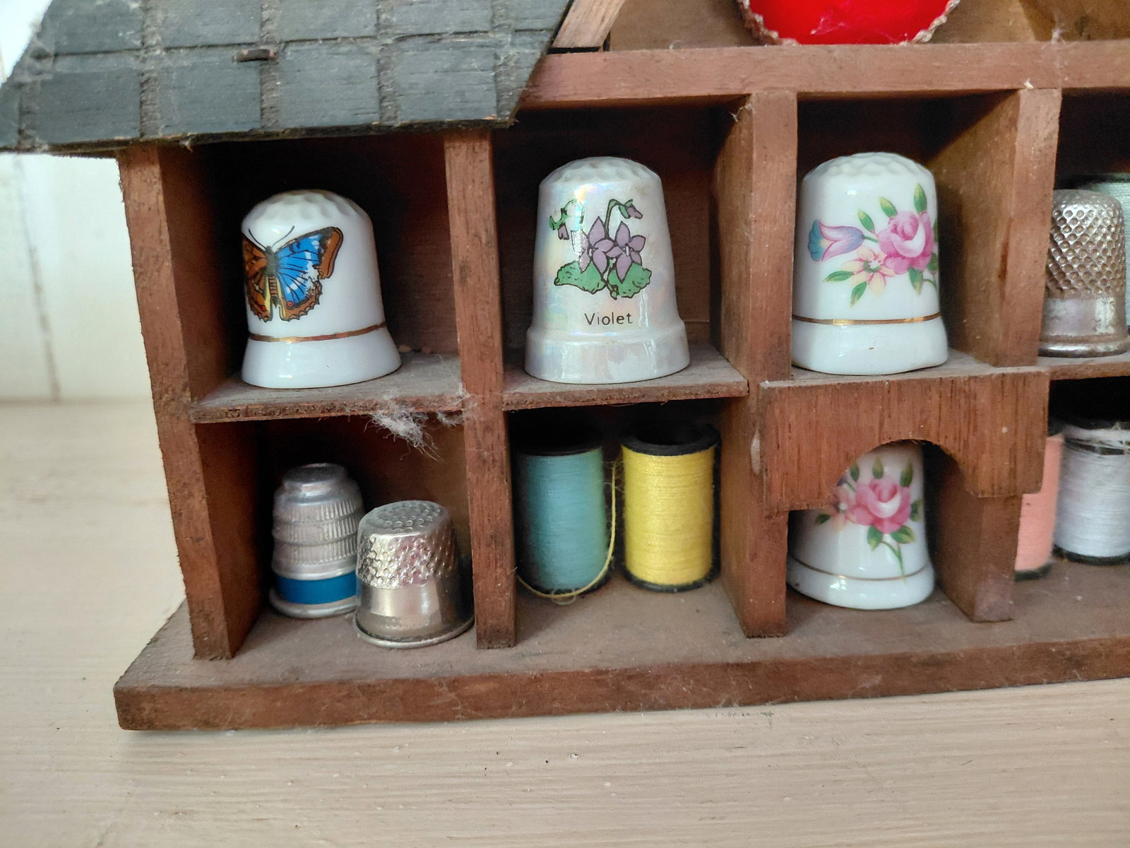 Thimbles on House Wall Shelf / as seen - 3