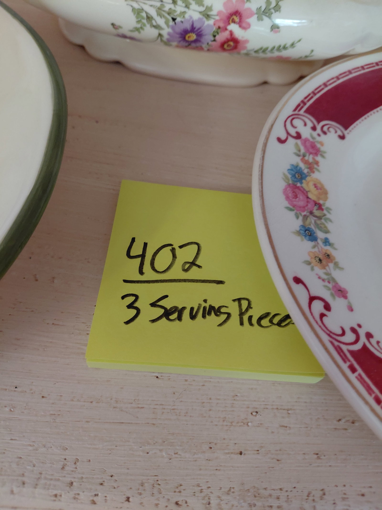 Lot of 3 Serving Pieces - 2