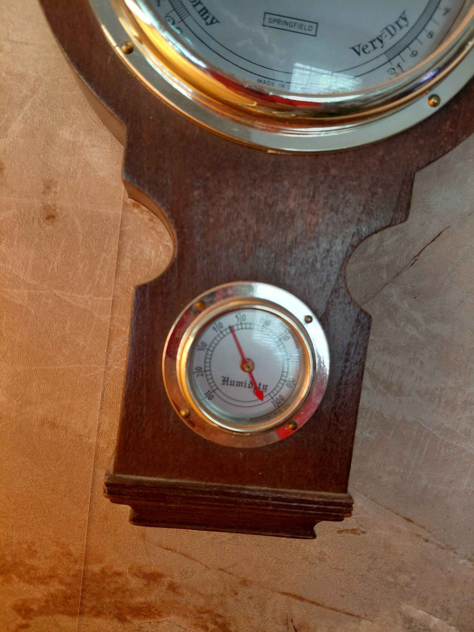 Vintage Springfield Barometer - 4