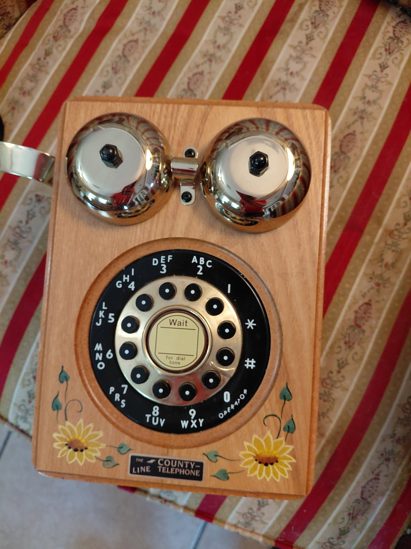 Contemporary Wall Phone / Cords Cut for display use only. - 6