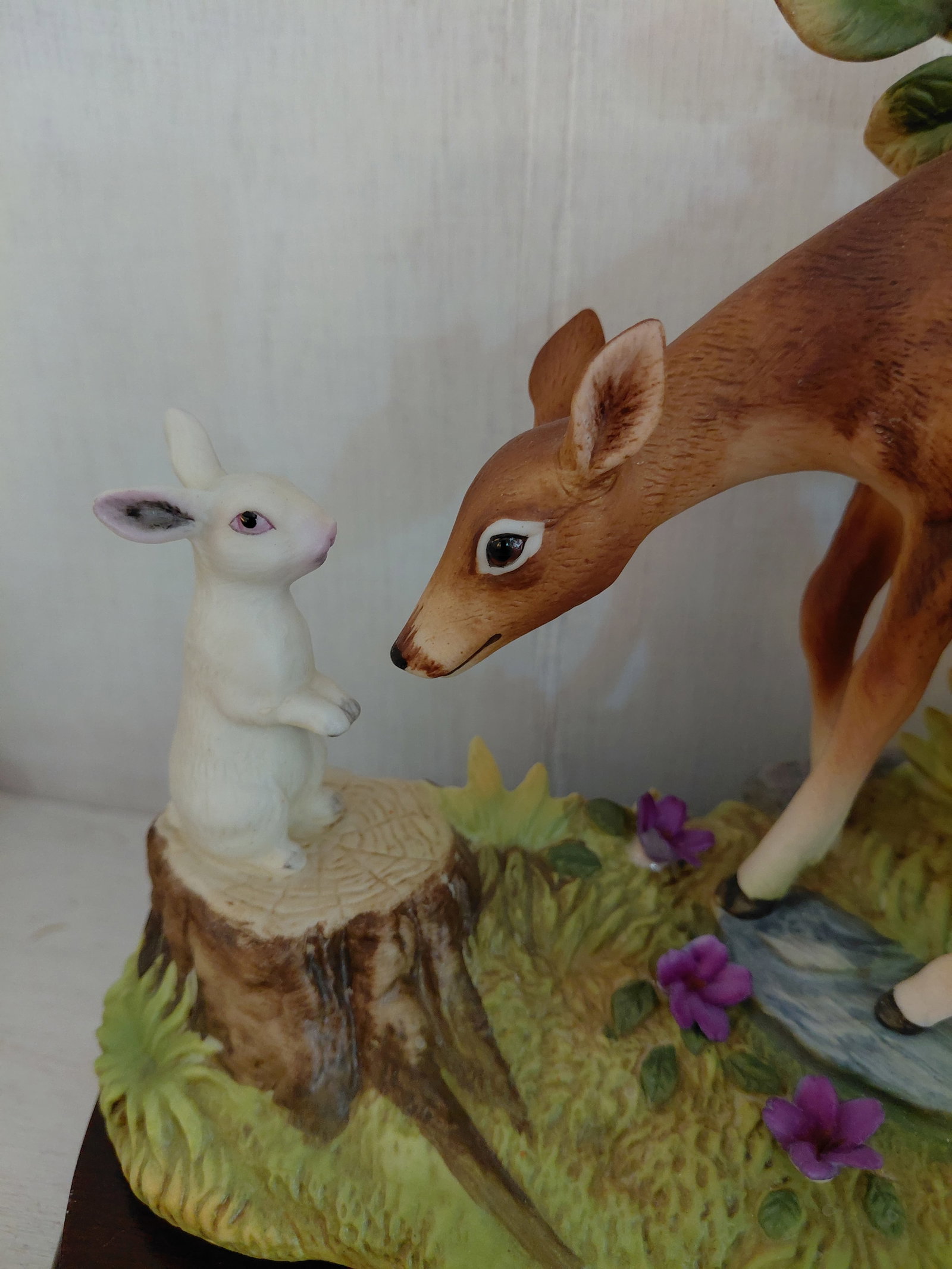 Andrea by Sadek Porcelain Statue / Deer Family - 3