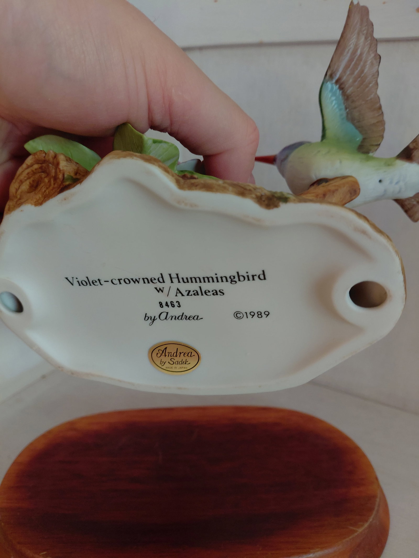 Andrea by Sadek Porcelain Statue / Hummingbird - 6