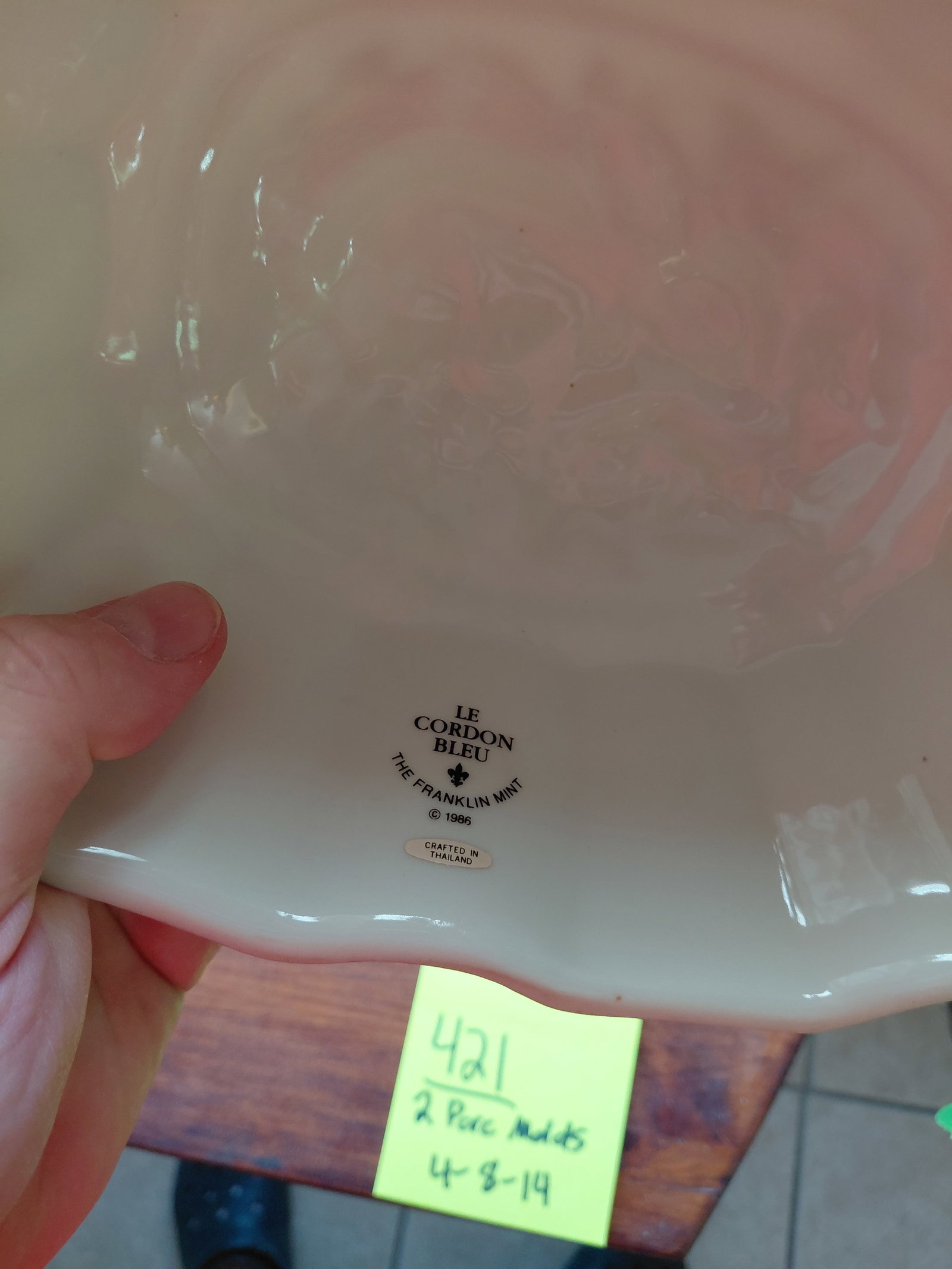 Lot of 2 Decorative Porcelain Molds - 3