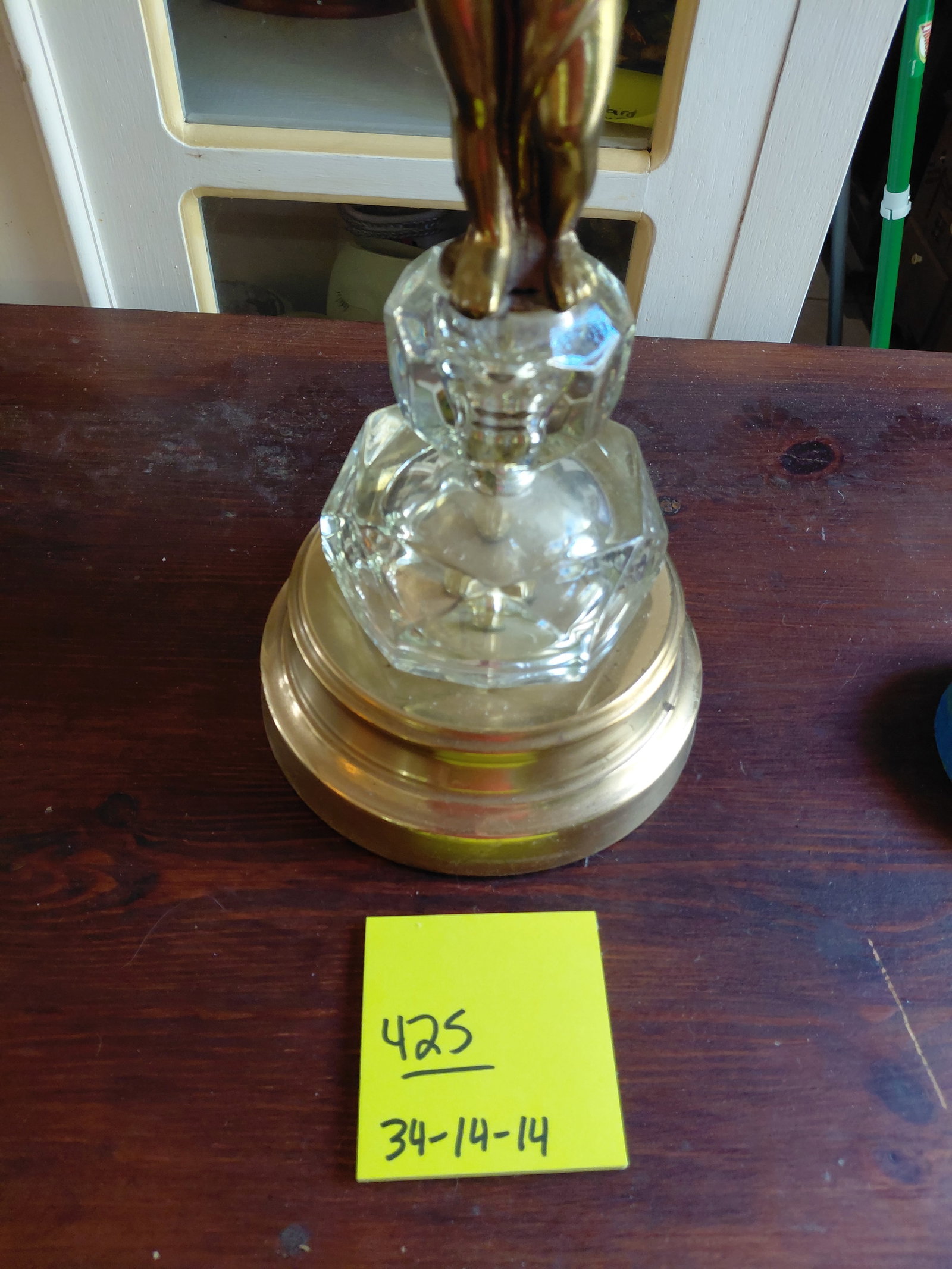 Large Cherub Lamp with Ornate Shade - 2