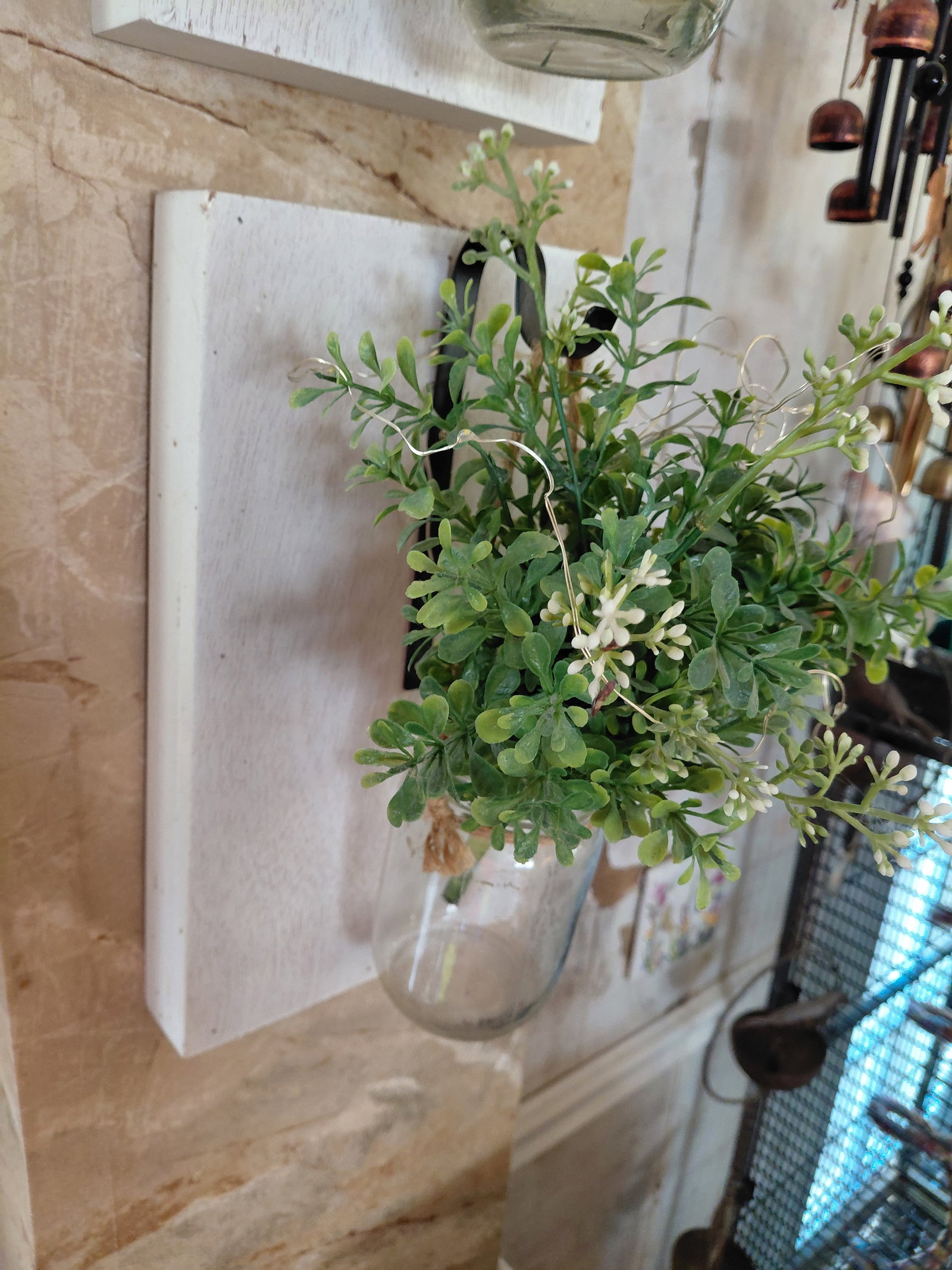 Pair of Decorative Wall Sconce Vases - 3
