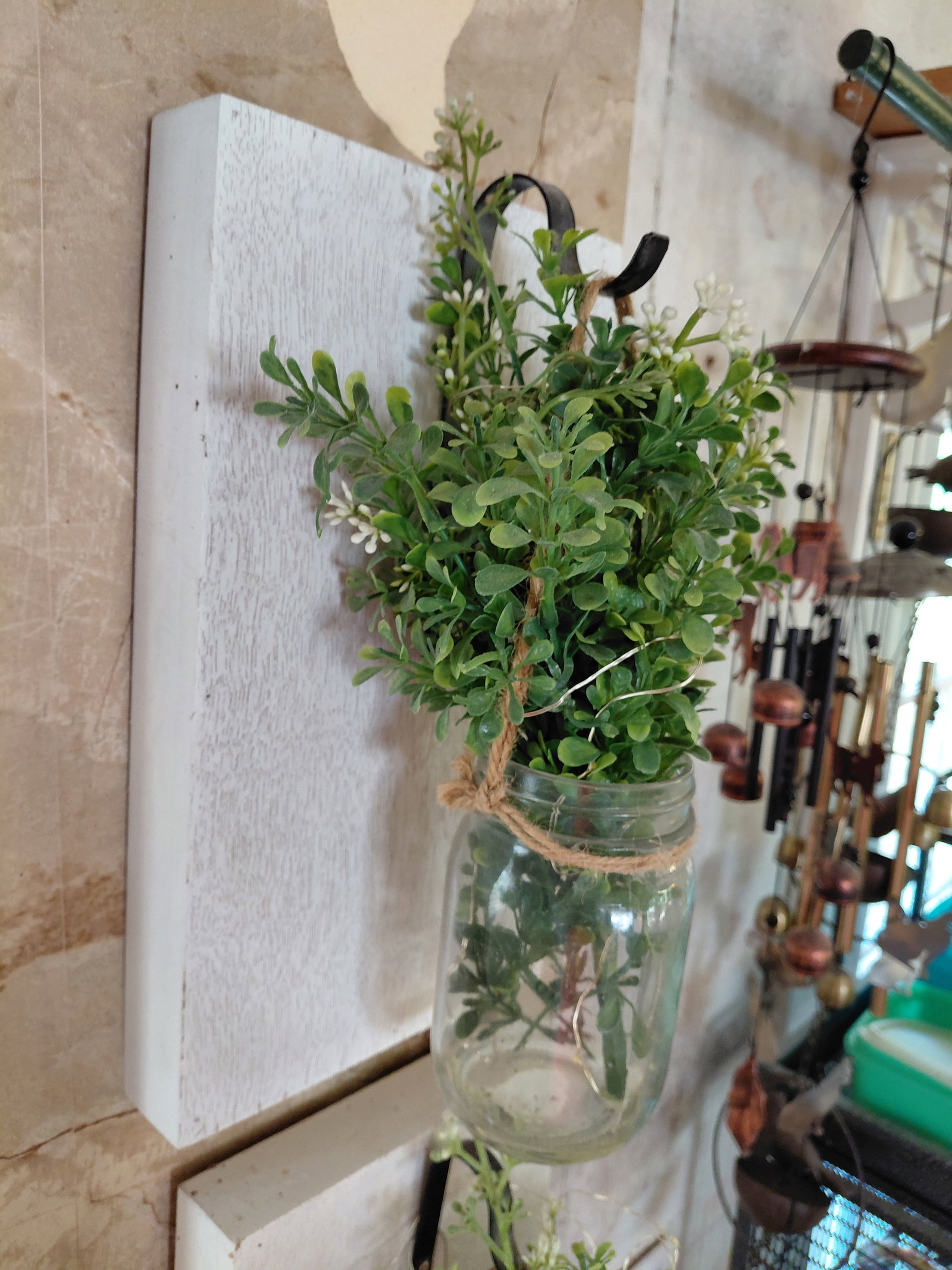Pair of Decorative Wall Sconce Vases - 4