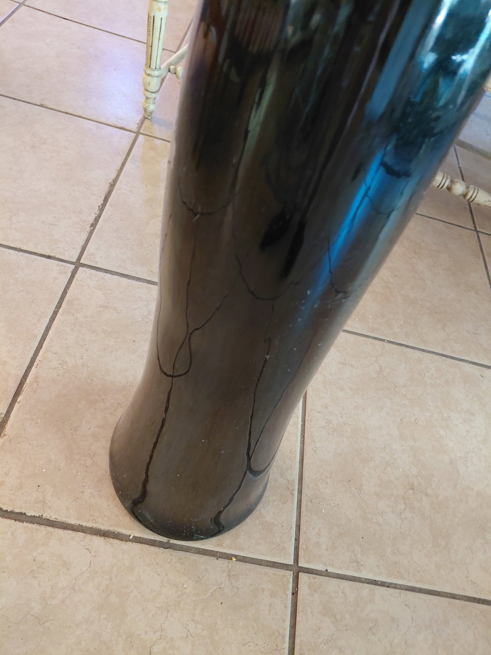 Large Glass Vase with Floral arrangement - 4