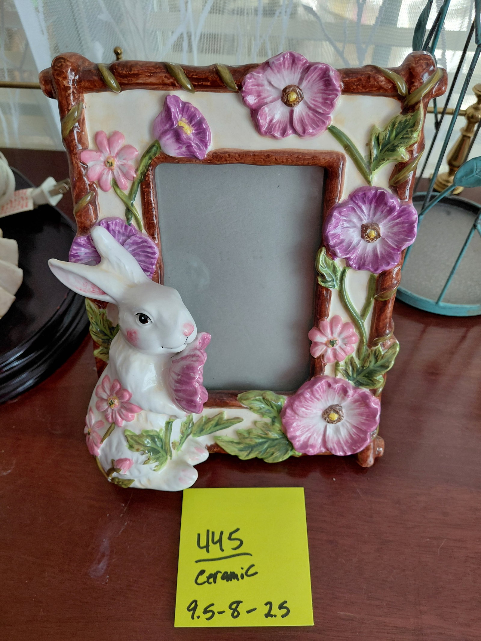 Porcelain Rabbit Picture Frame - 2