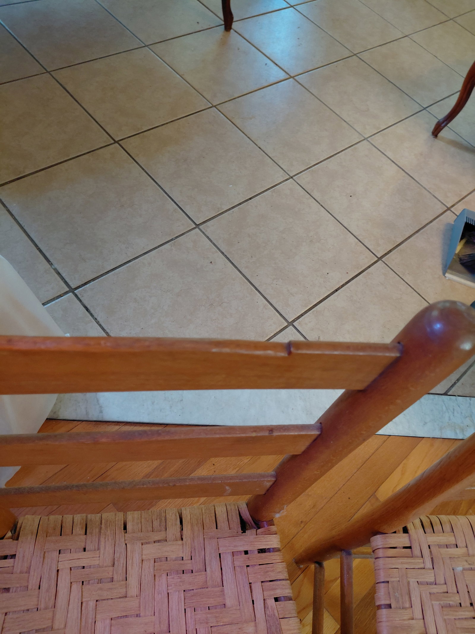 Pair of Ladderback Chairs with Woven Seats - 6