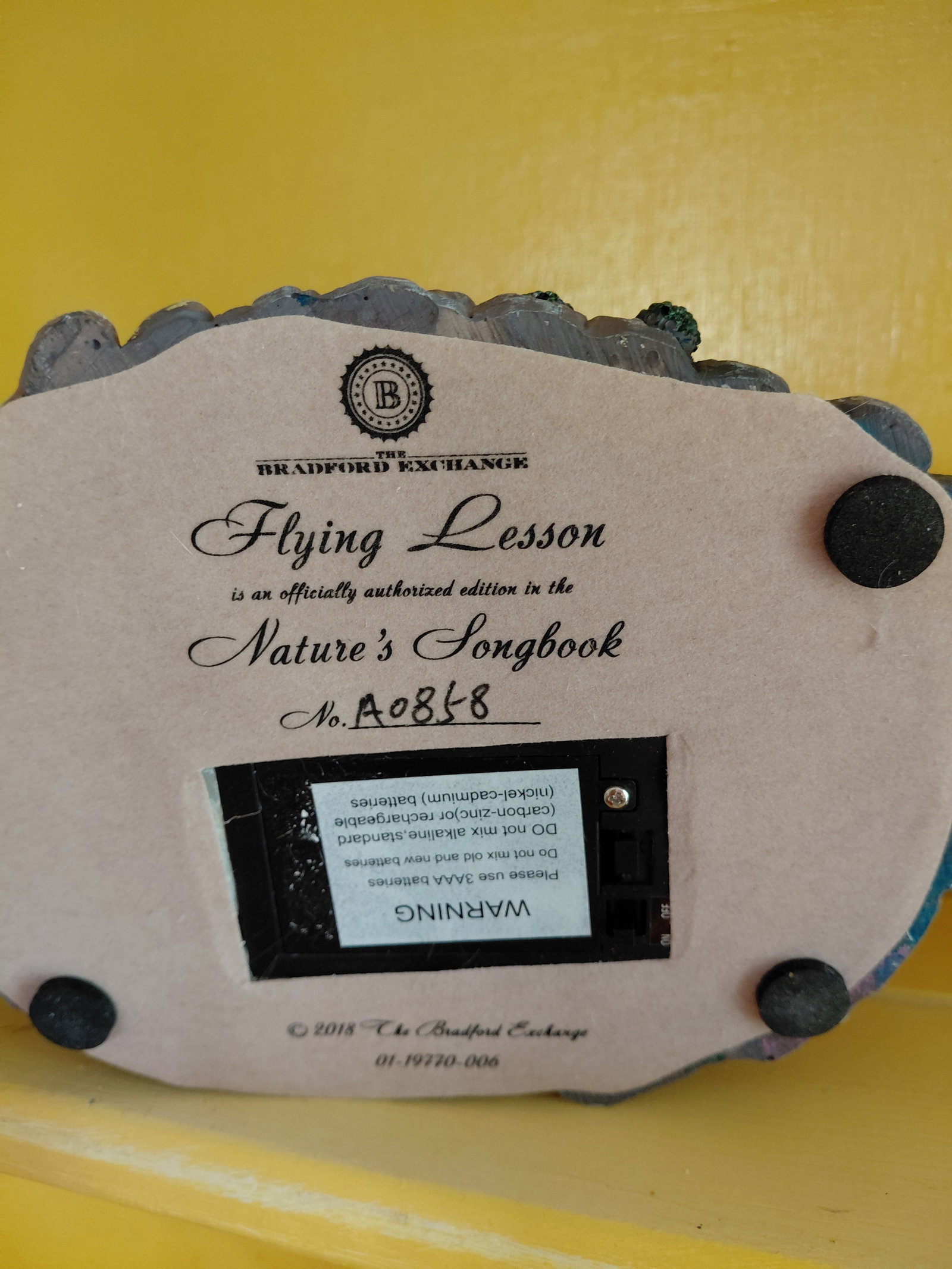 Bradford Exchange Natures Songbook Flying Lesson / Untested - 5