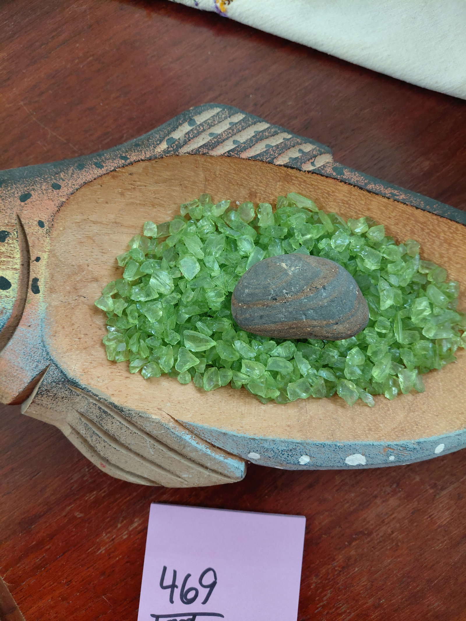 Large Carved Wood Fish Bowl/Platter - 3