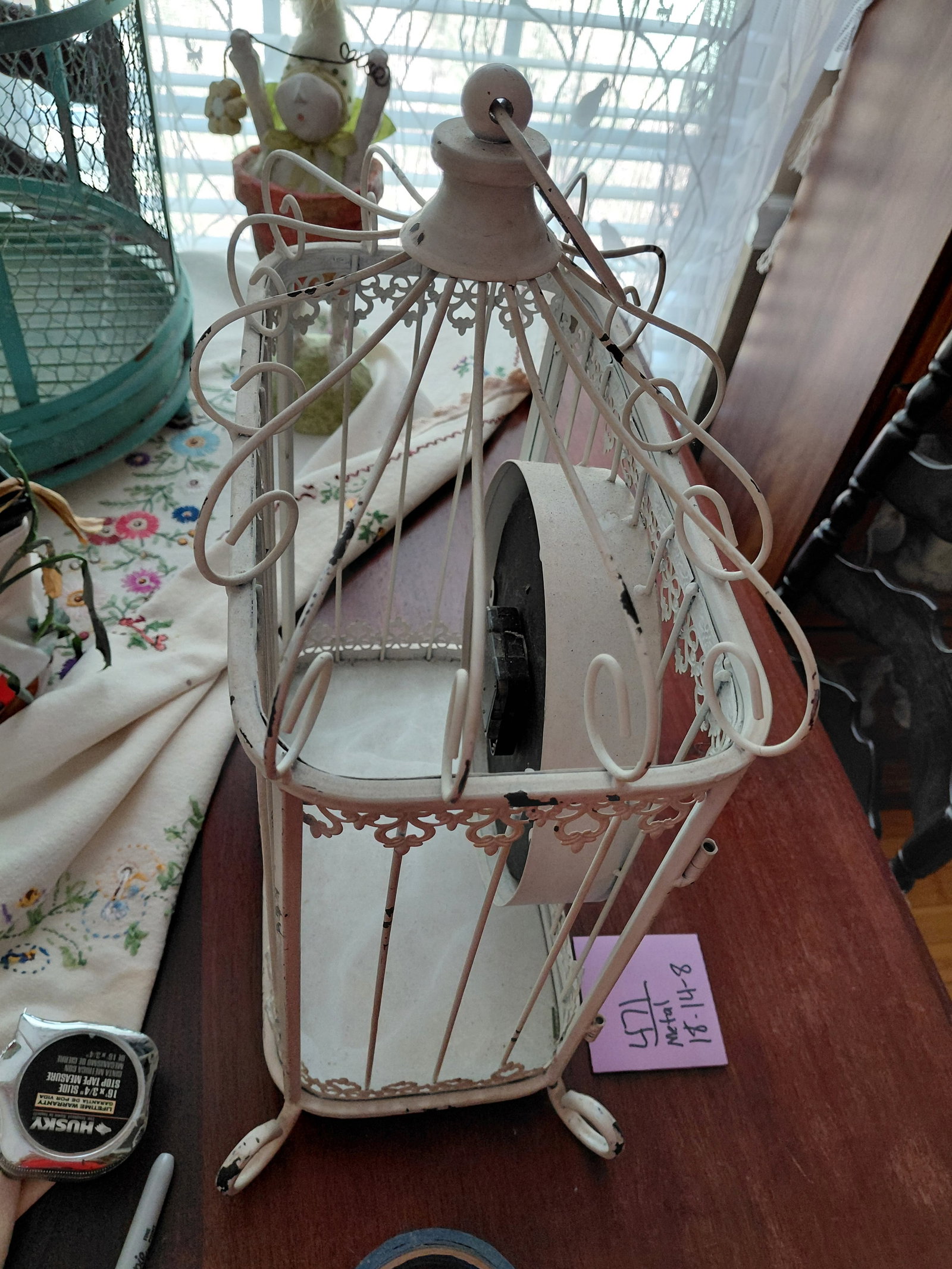 Decorative Metal Clock / untested - 5