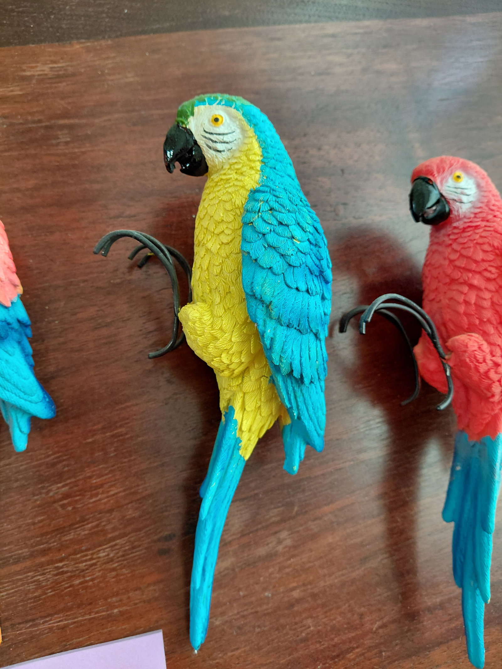 Lot of 4 Planter Hanger Parrots - 3