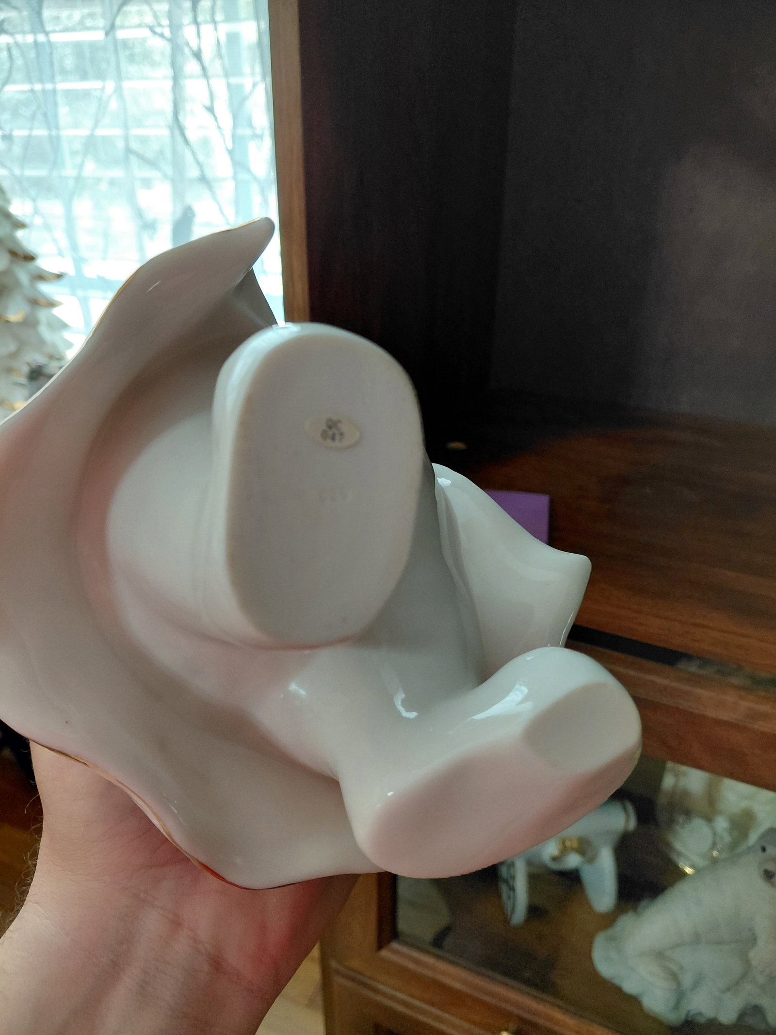 Large Porcelain Singing Snowman Statue - 6