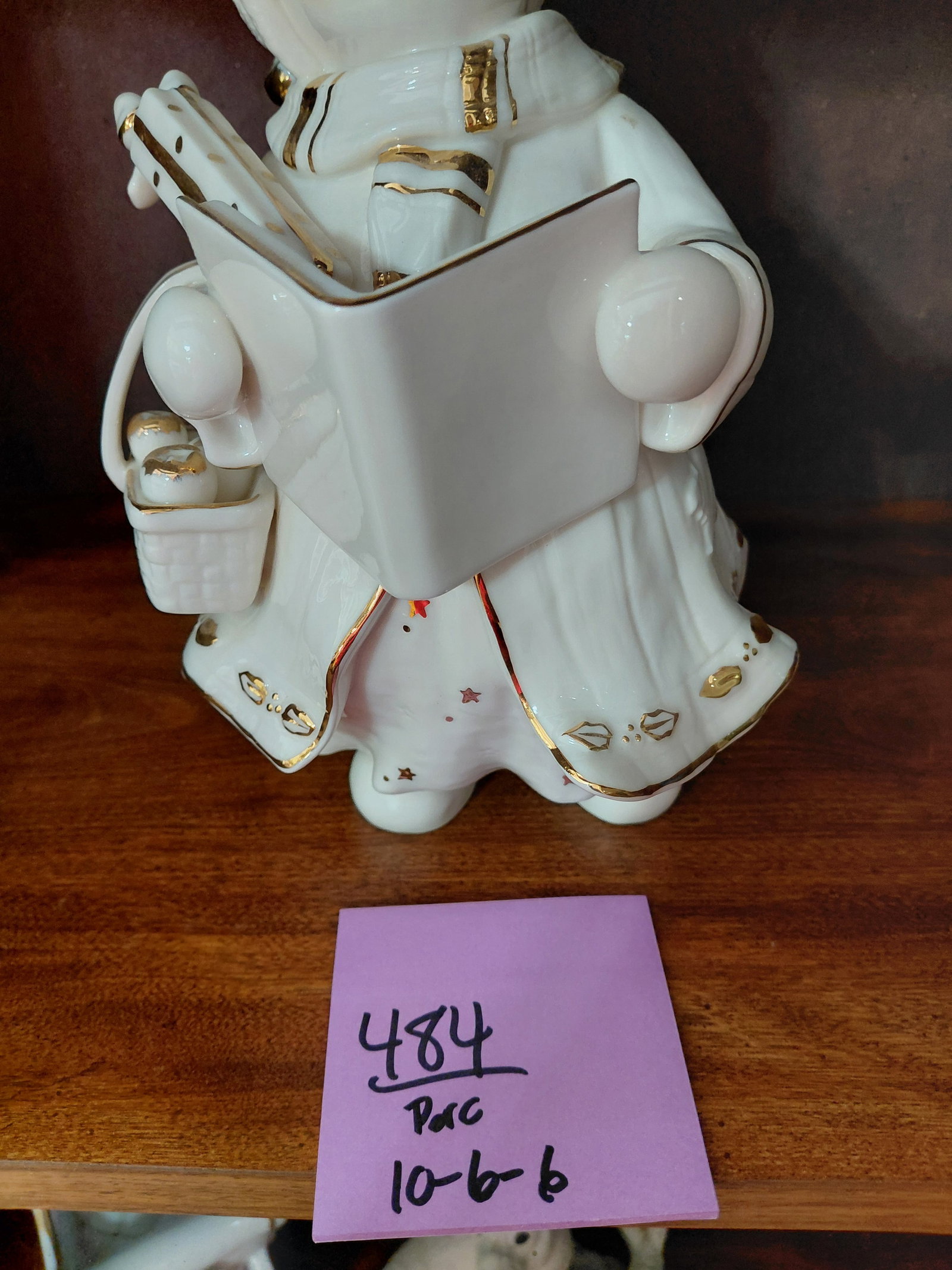 Large Porcelain Singing Snow Woman Statue - 2