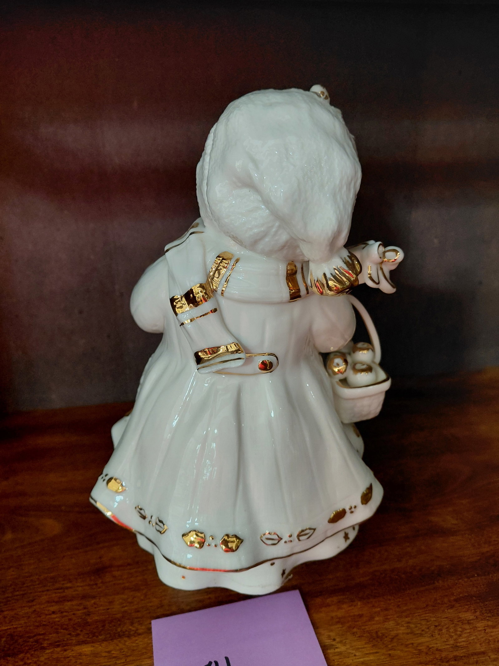 Large Porcelain Singing Snow Woman Statue - 5