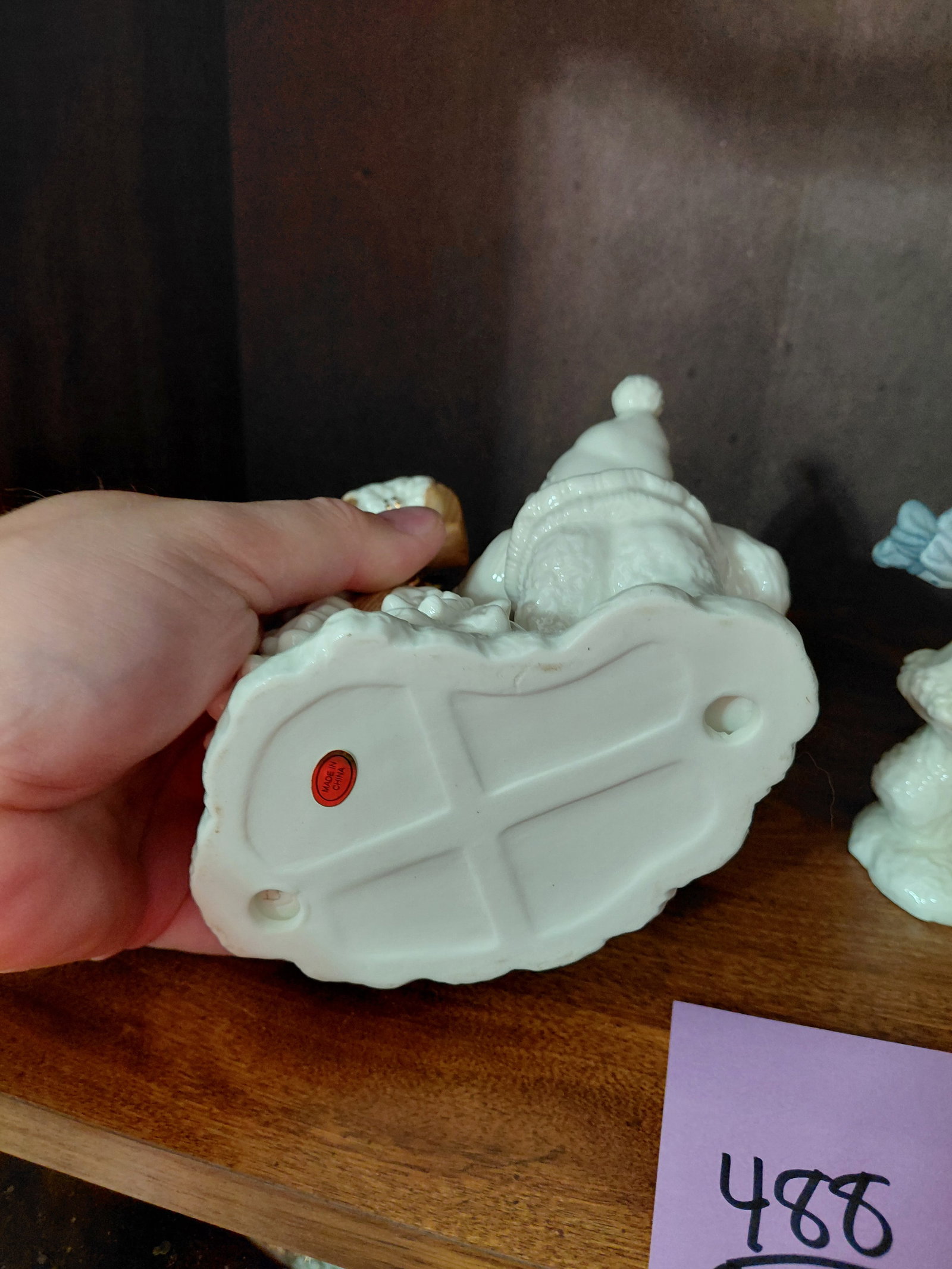 Large Porcelain Pair of Snowman & Woman Statues - 6