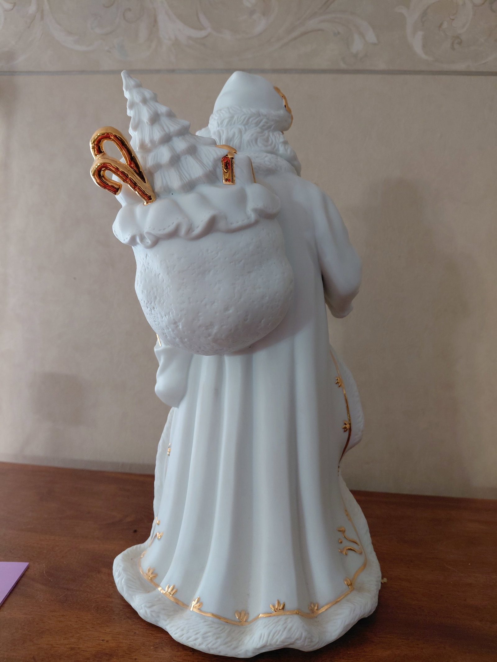 Large Porcelain Santa Statue - 5