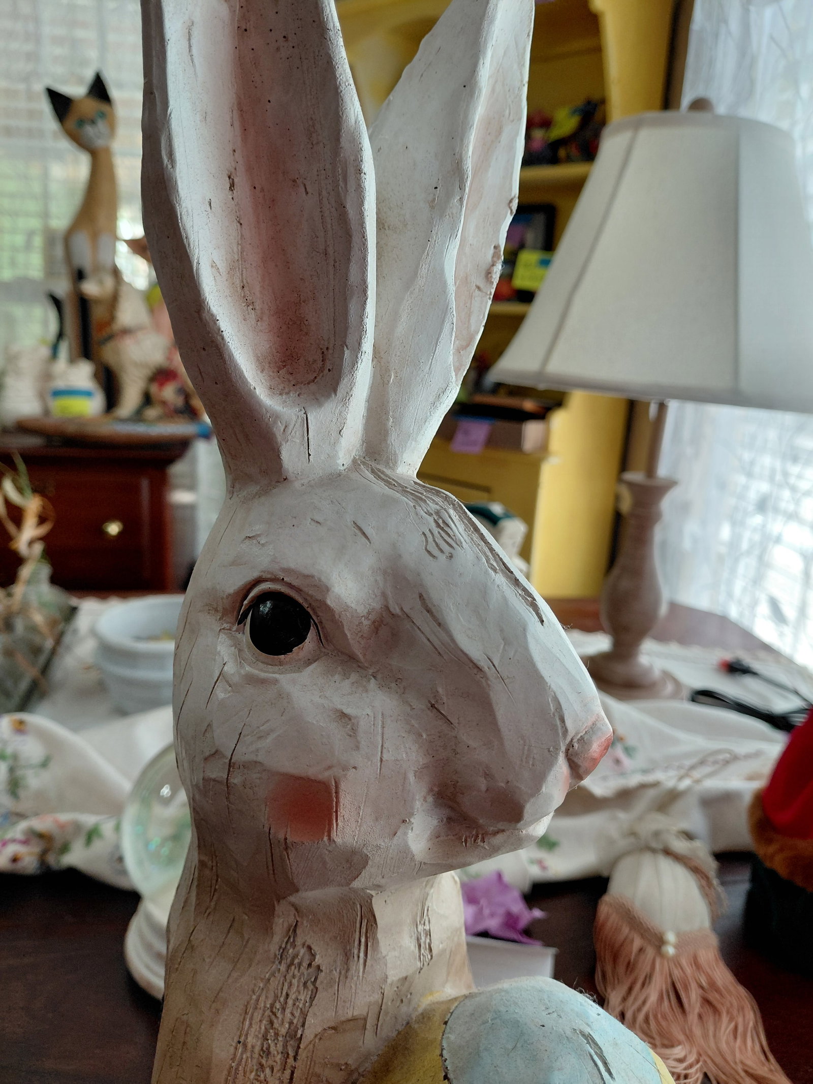Large Resin Easter Bunny Statue - 3