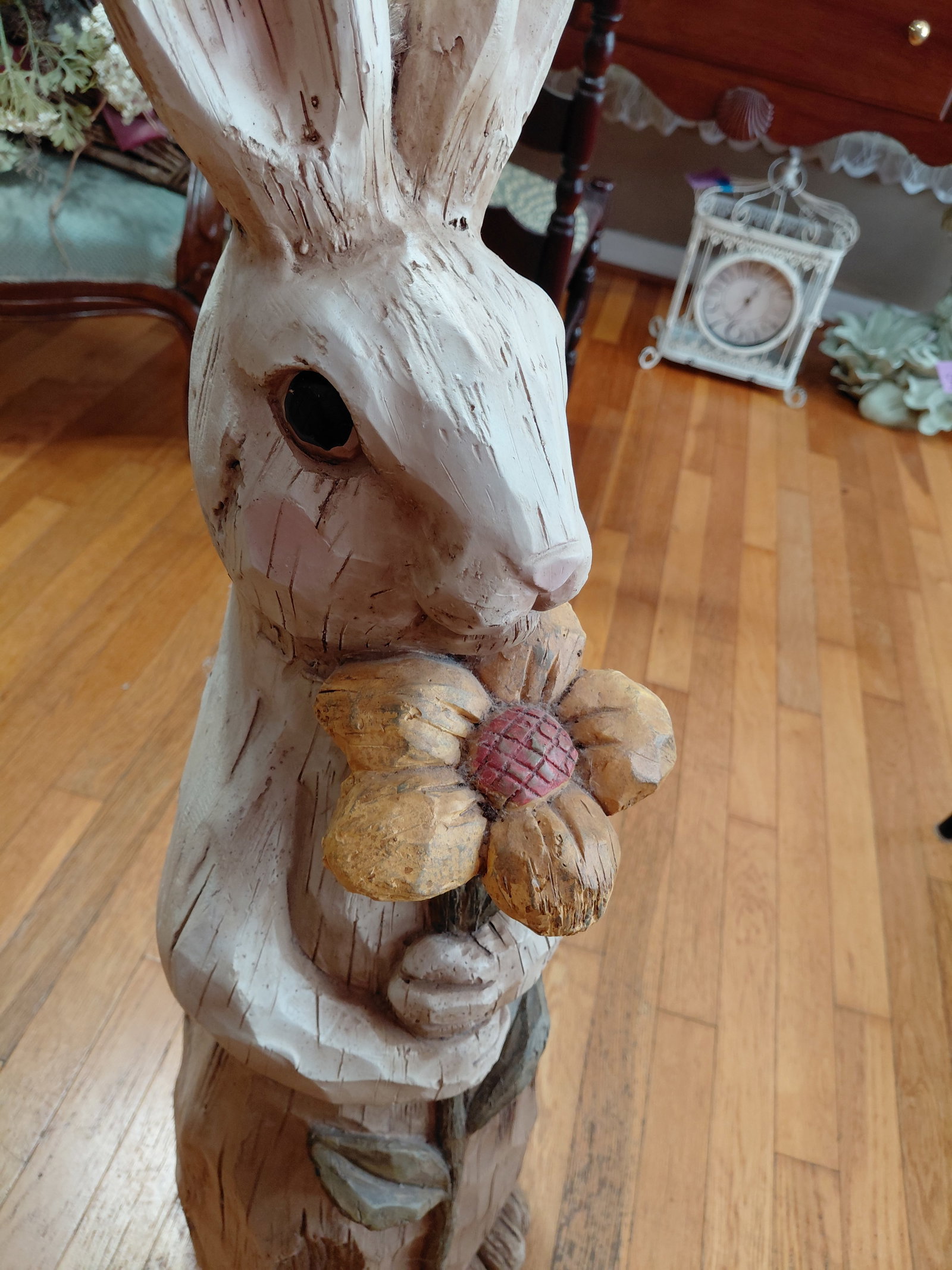 Large Ceramic Rabbit Statue - 5